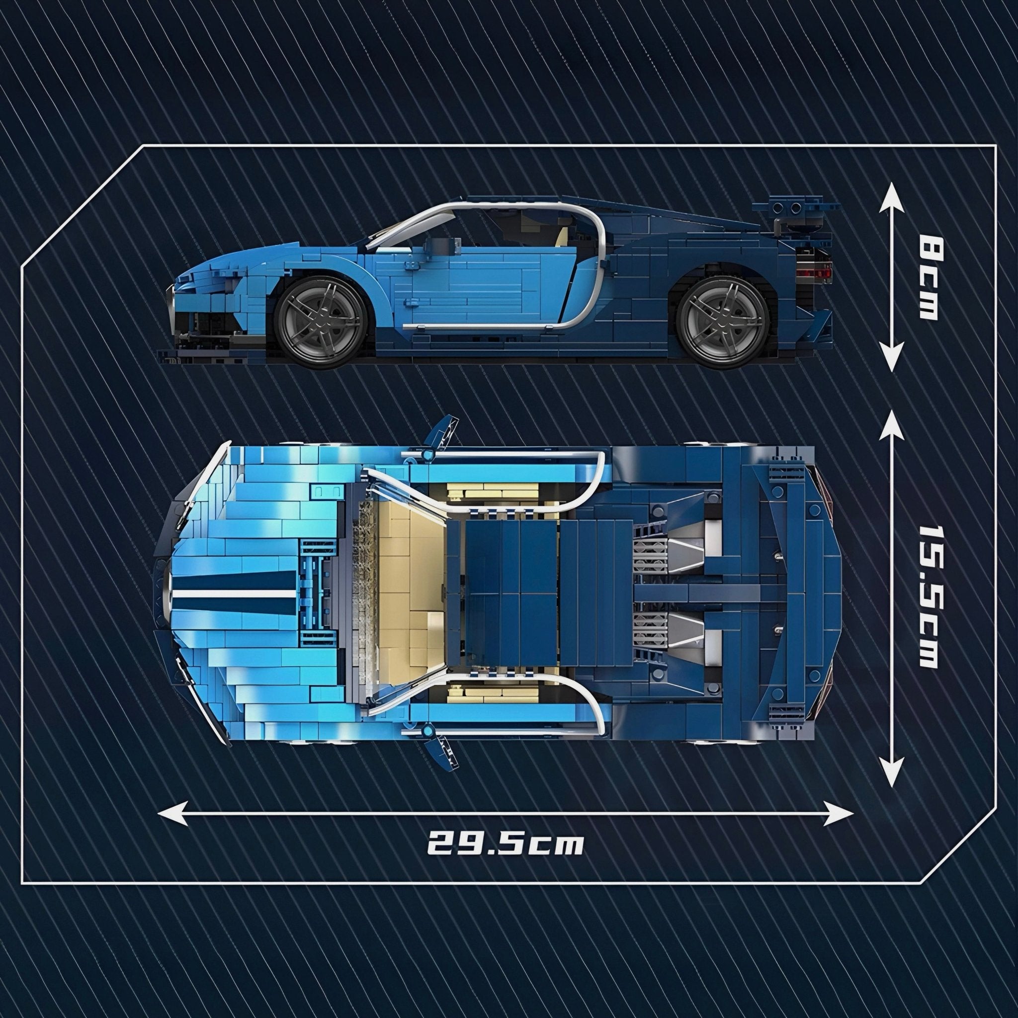 Mid - Engine Luxury Hypercar | 1222pcs - My Store