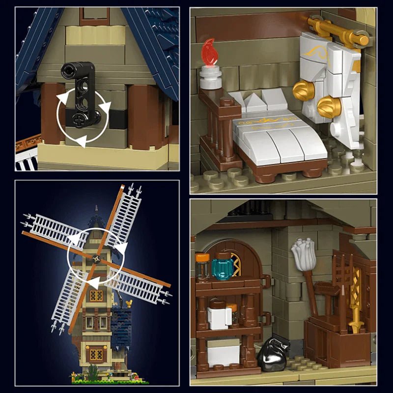 Middle Ages Windmill | 1583pcs - My Store