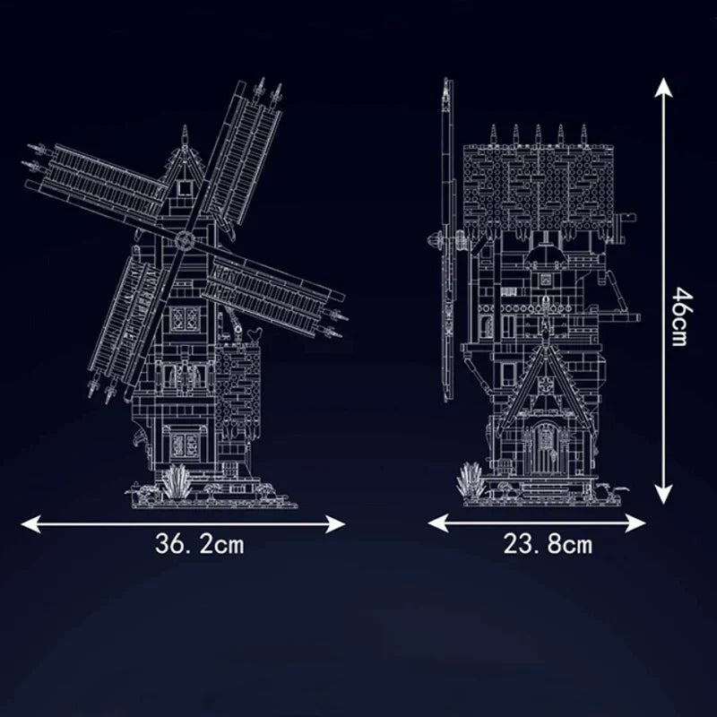 Middle Ages Windmill | 1583pcs - My Store