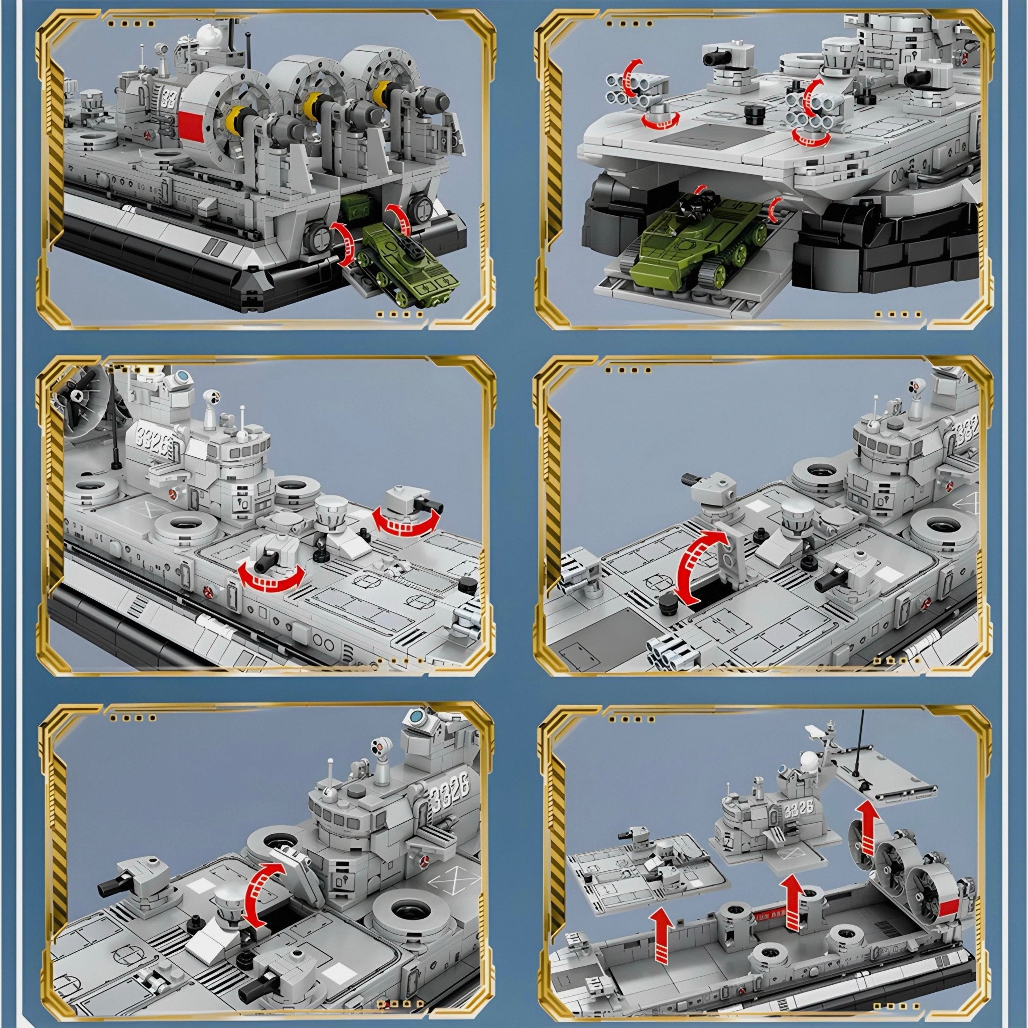 Military Hovercraft | 1442pcs - My Store