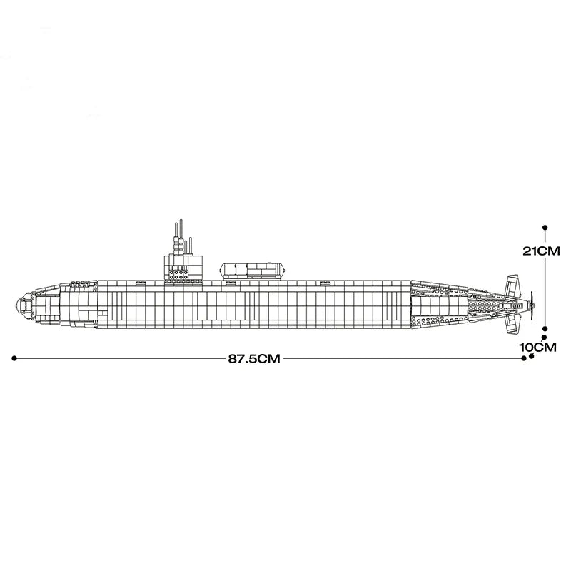 Military Los Angeles - Class SSN Submarine | 2987pcs - My Store