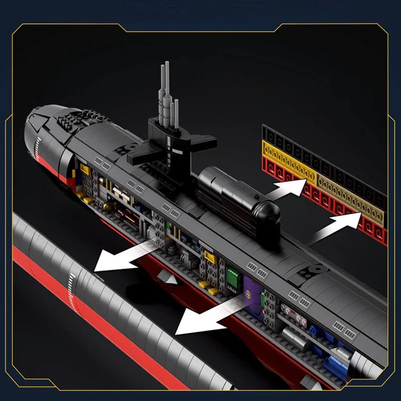 Military Los Angeles - Class SSN Submarine | 2987pcs - My Store