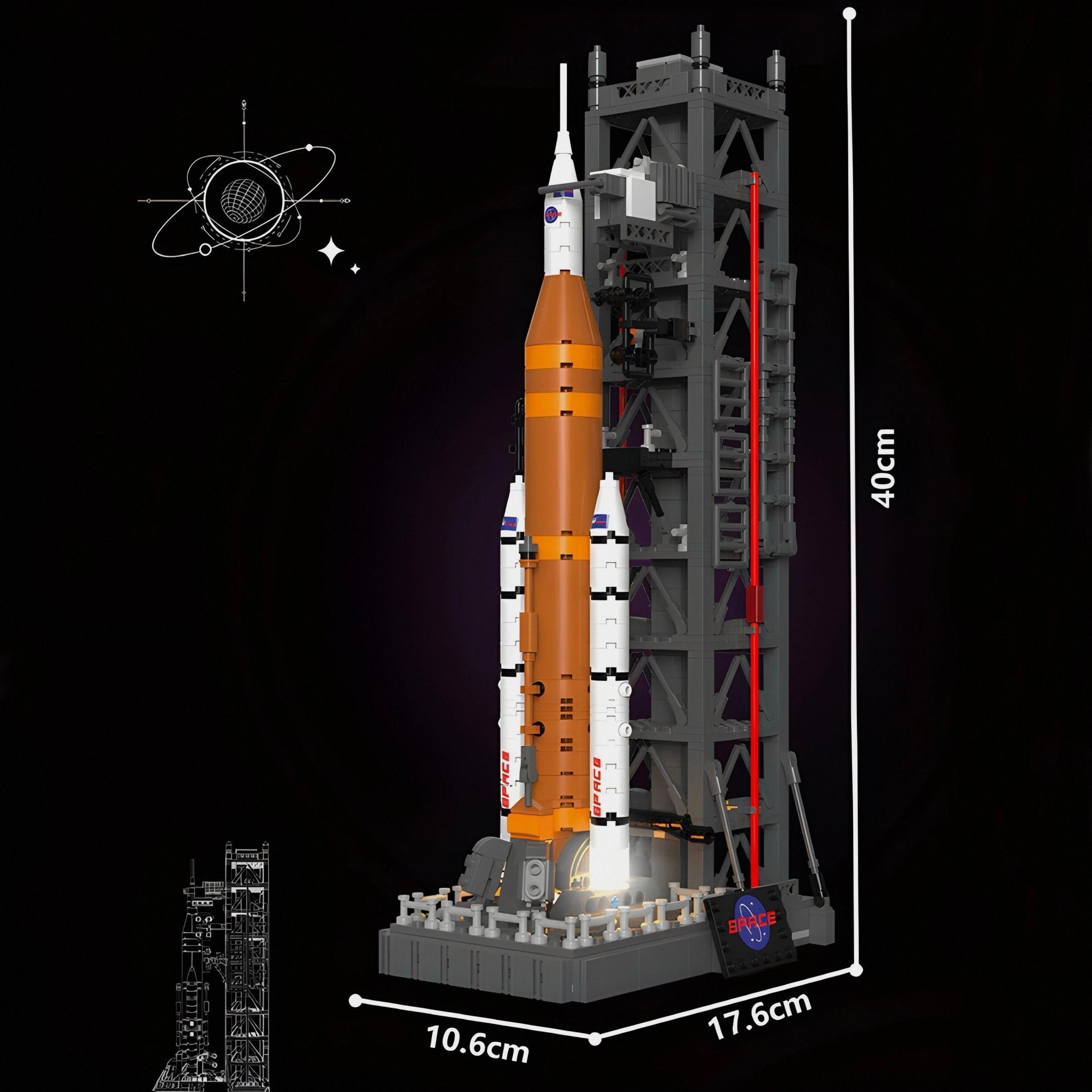 Moon Landing: SLS Space Launch System | 908pcs - My Store