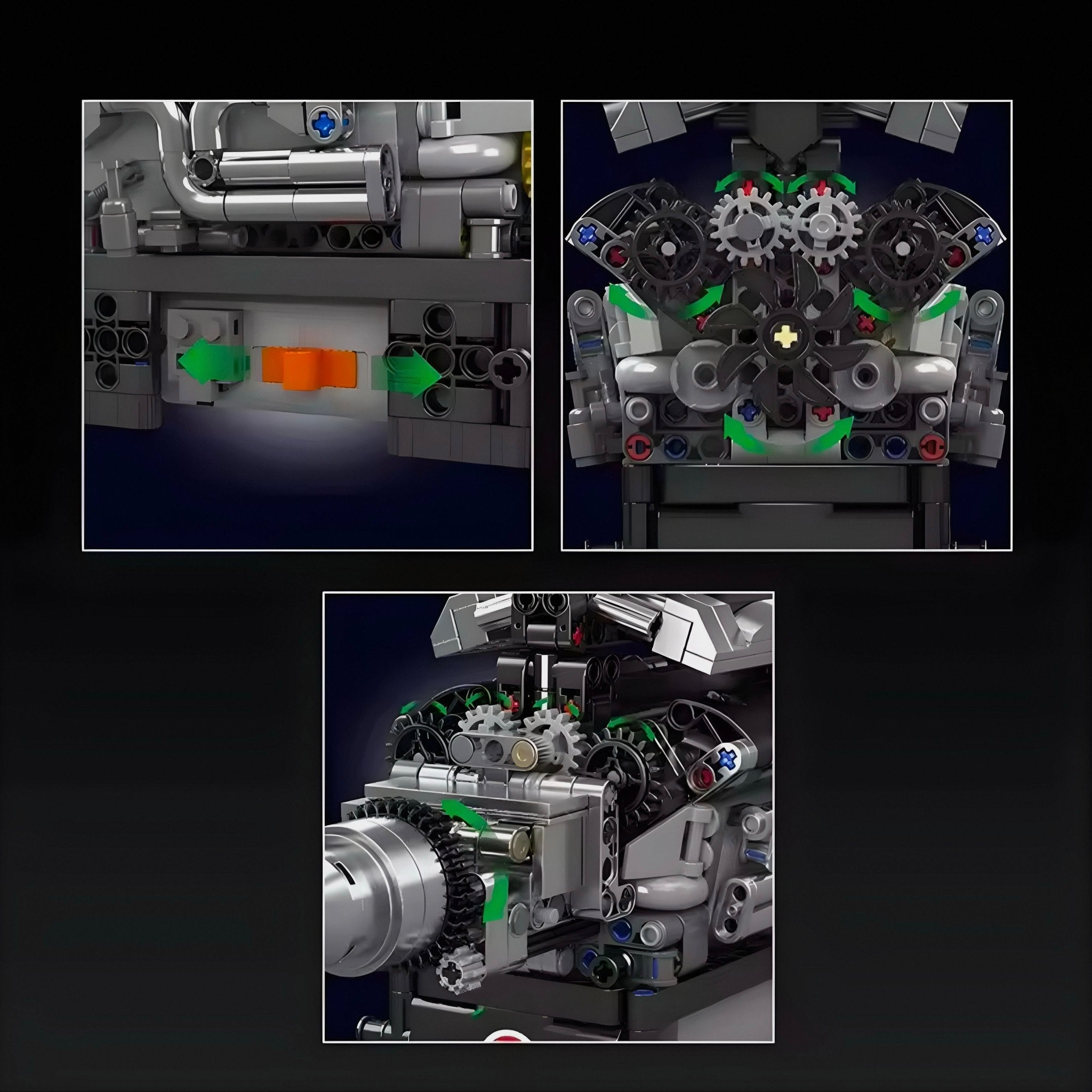 Motorised British Luxury V12 Engine | 734pcs - My Store