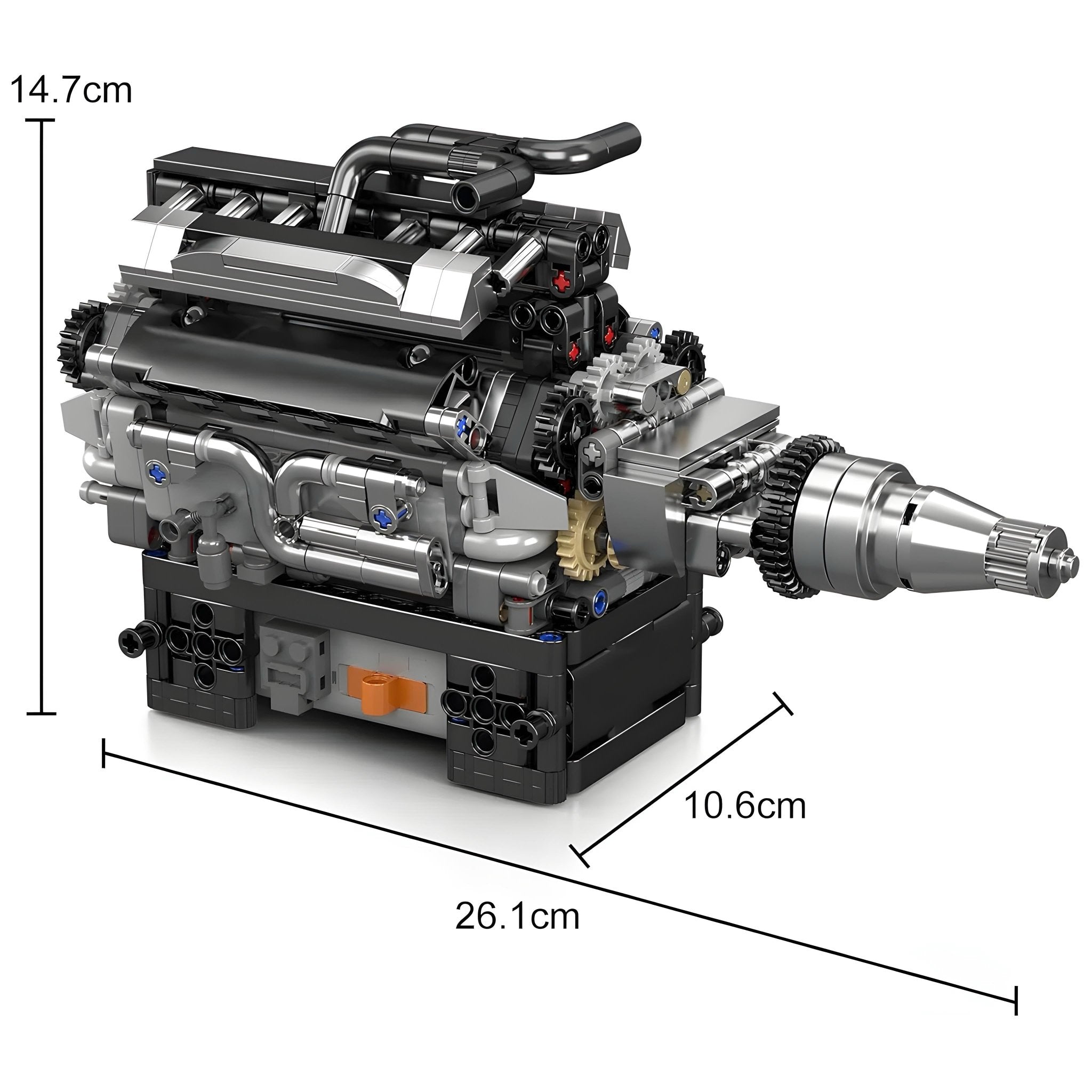 Motorised British Luxury V12 Engine | 734pcs - My Store