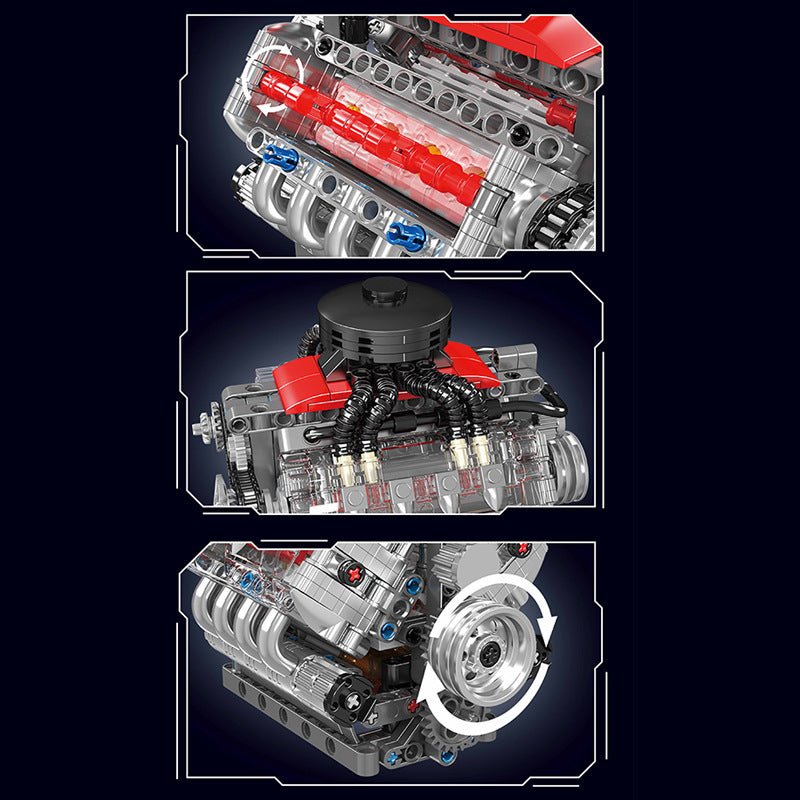 Motorised Chevy V8 Engine | 488pcs - My Store