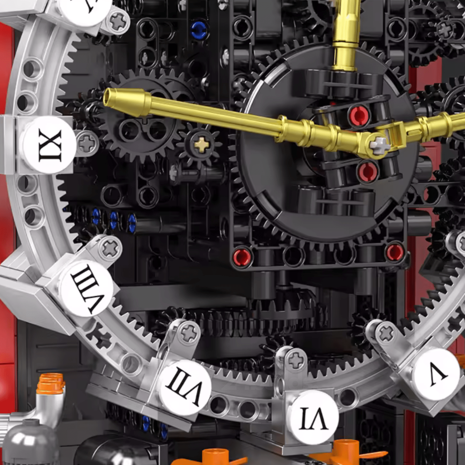 Motorised Cyberpunk Mechanical Clock | 1602pcs - My Store