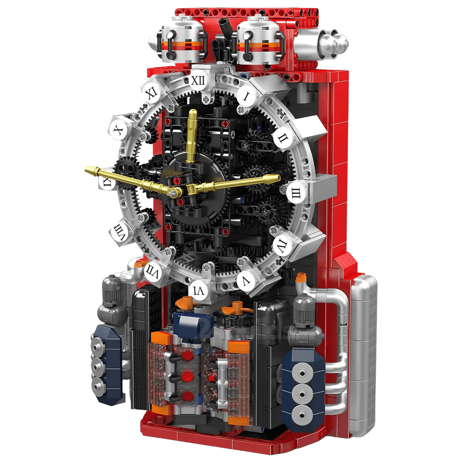 Motorised Cyberpunk Mechanical Clock | 1602pcs - My Store