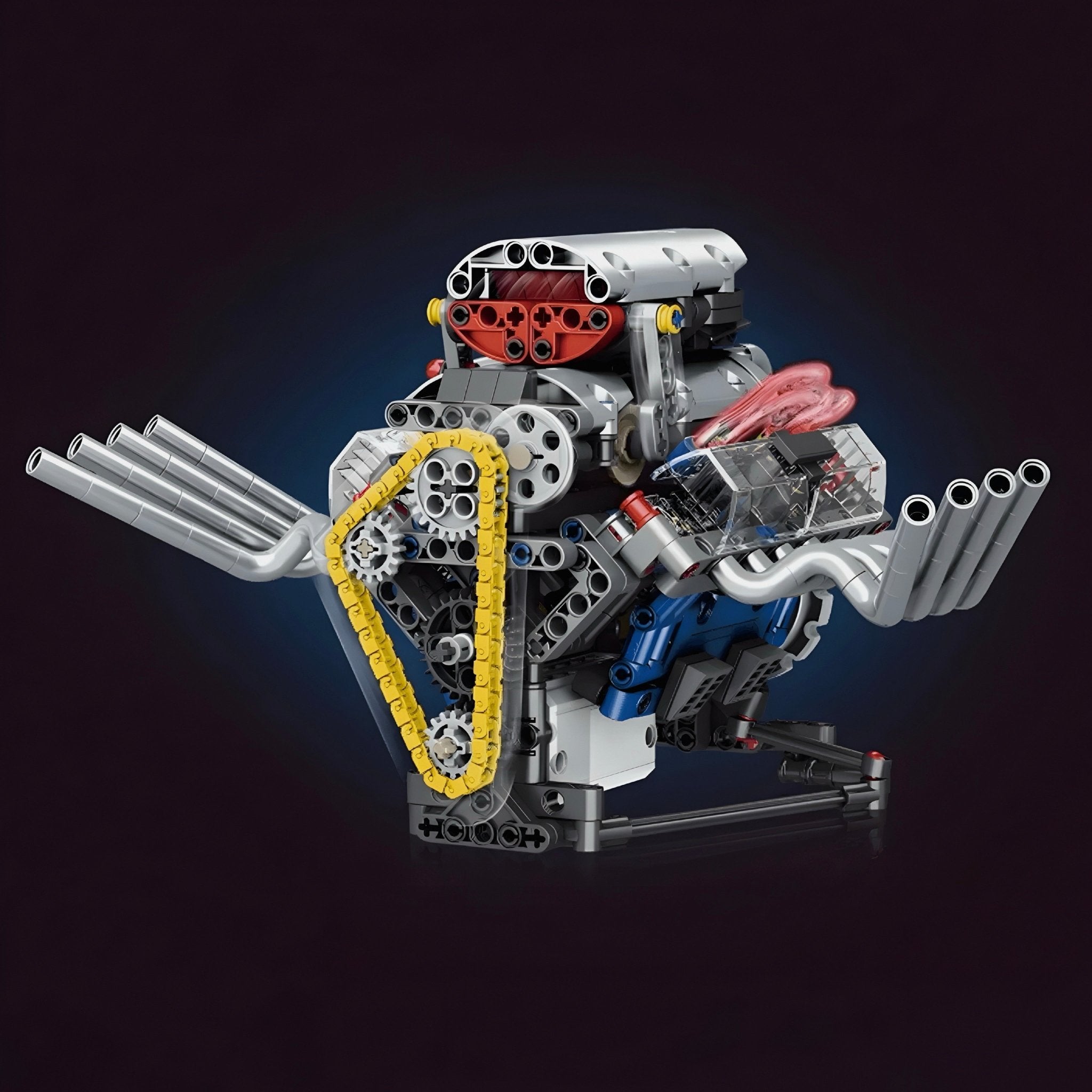 Motorised Hot Rod V8 Engine | 662pcs - My Store