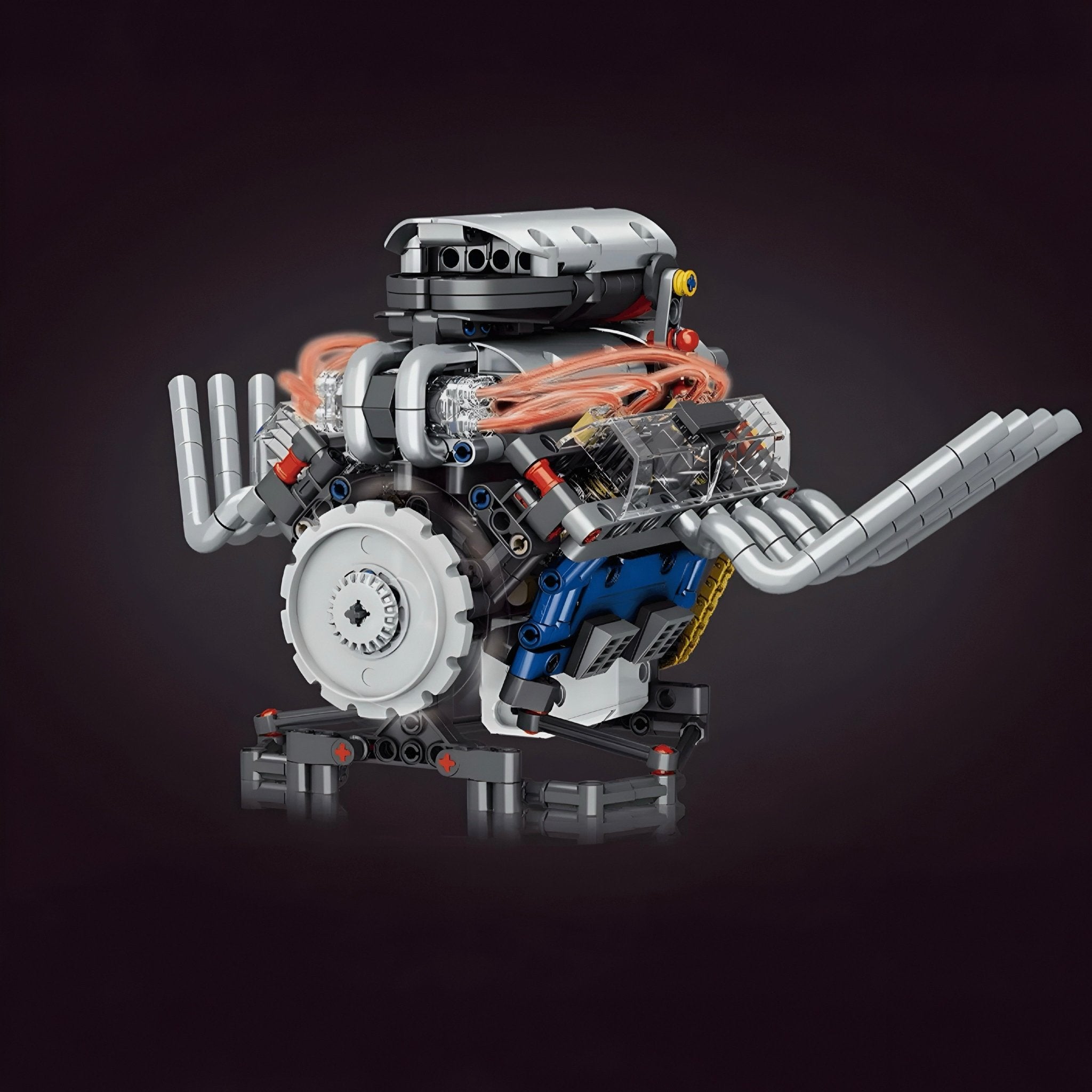 Motorised Hot Rod V8 Engine | 662pcs - My Store