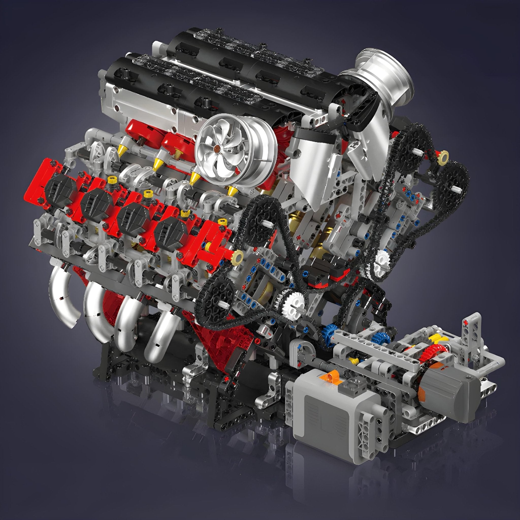 Motorised Italian V8 Engine | 2717pcs - My Store