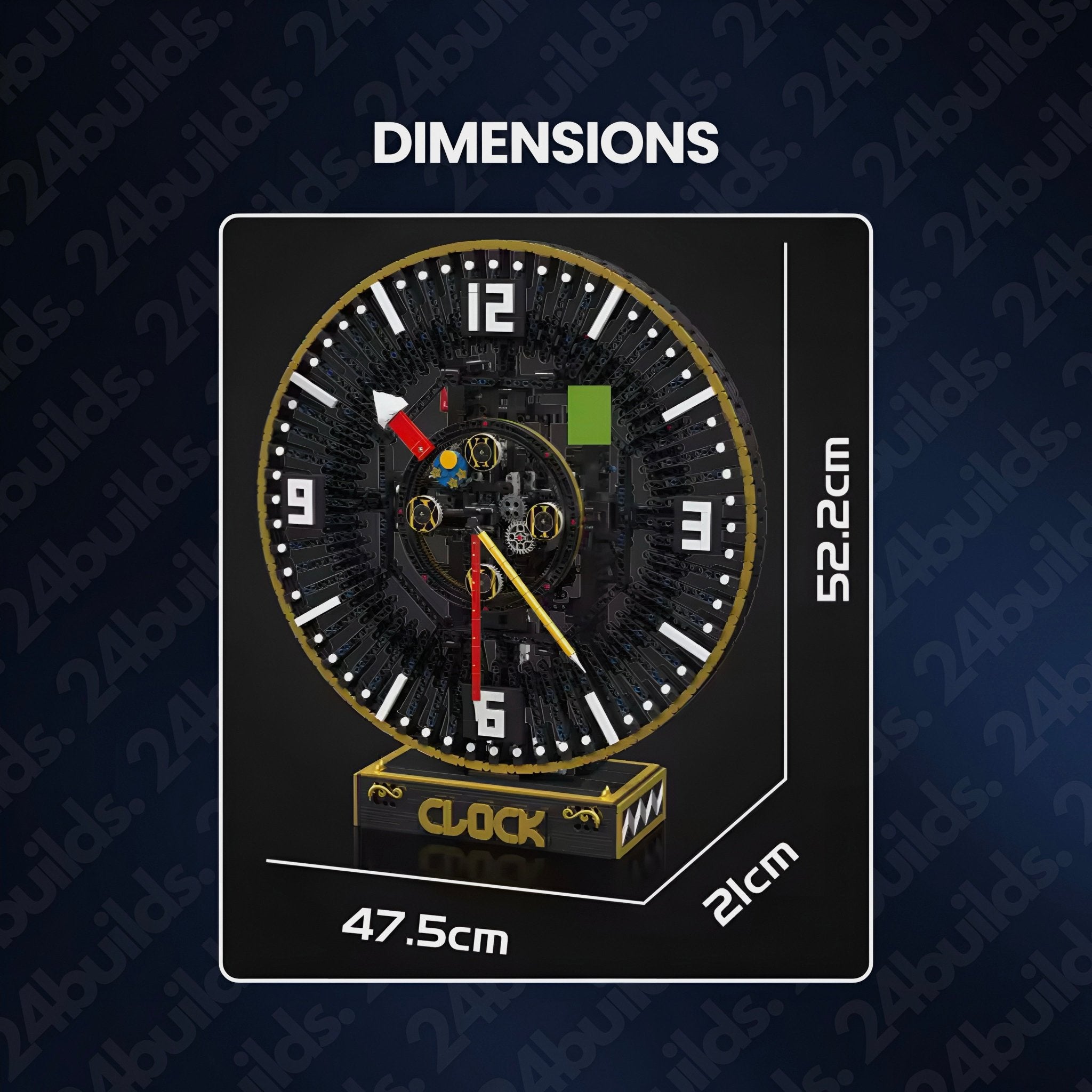 Motorised Mechanical Clock | 3674pcs - My Store