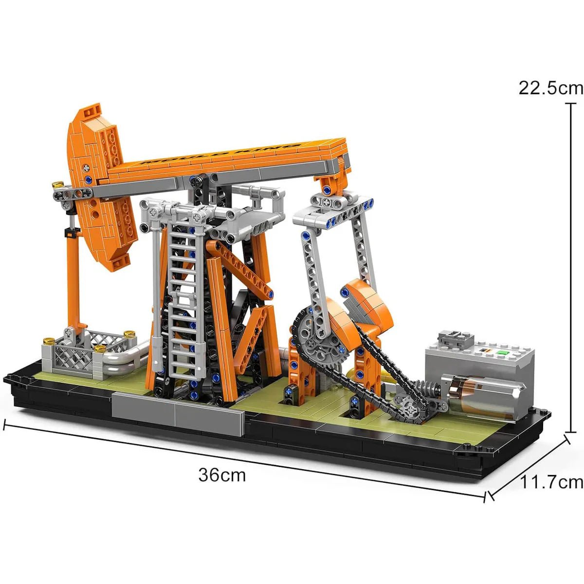 Motorised Mechanical Oil Rig | 840pcs - My Store