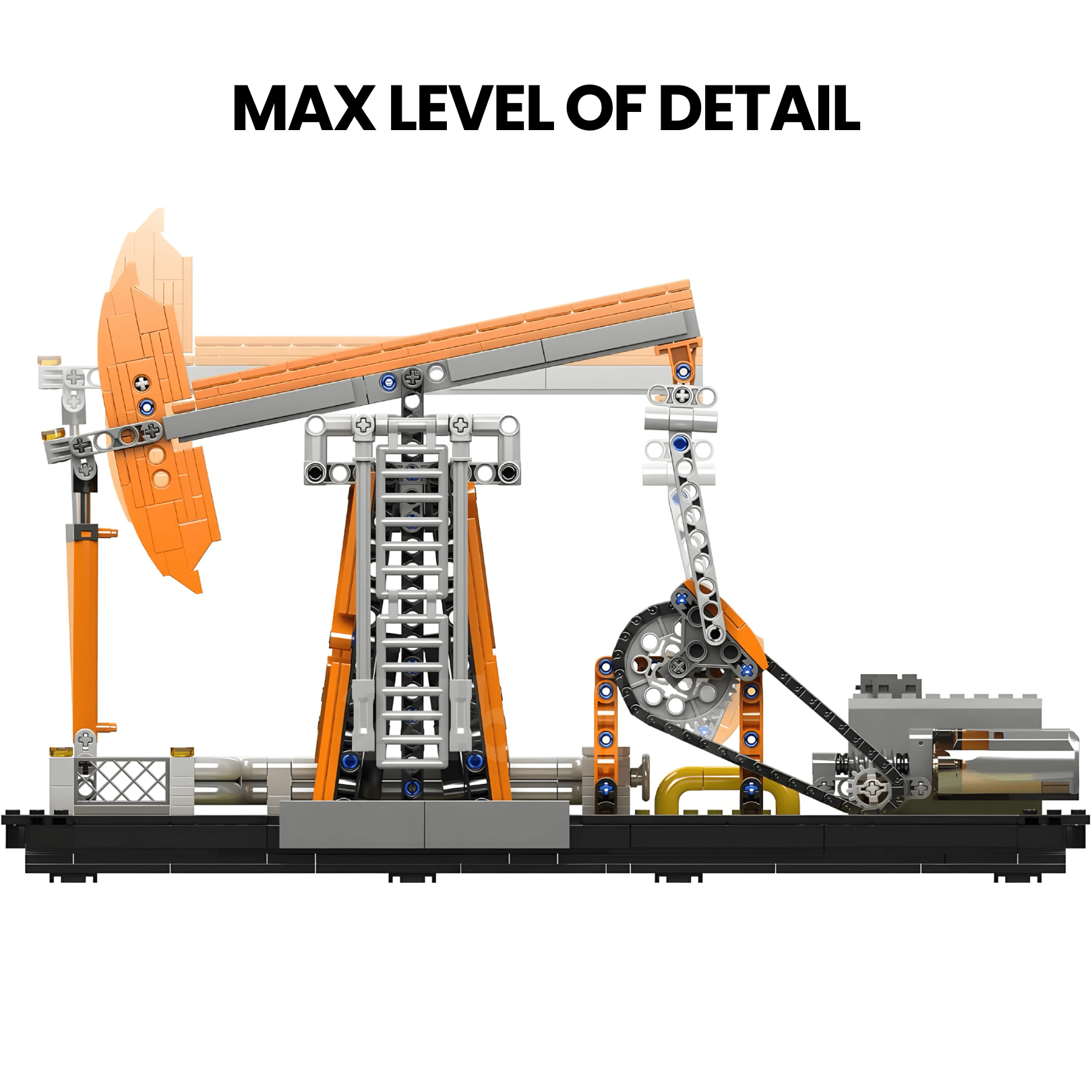 Motorised Mechanical Oil Rig | 840pcs - My Store