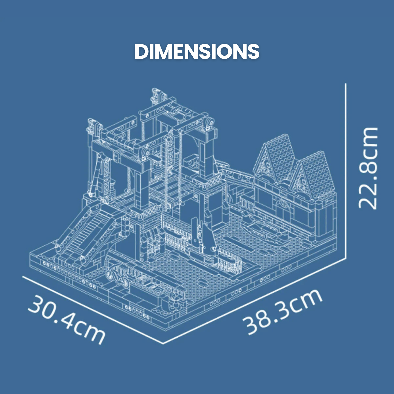 Motorised Nordic Town Drawbridge | 2066pcs - My Store