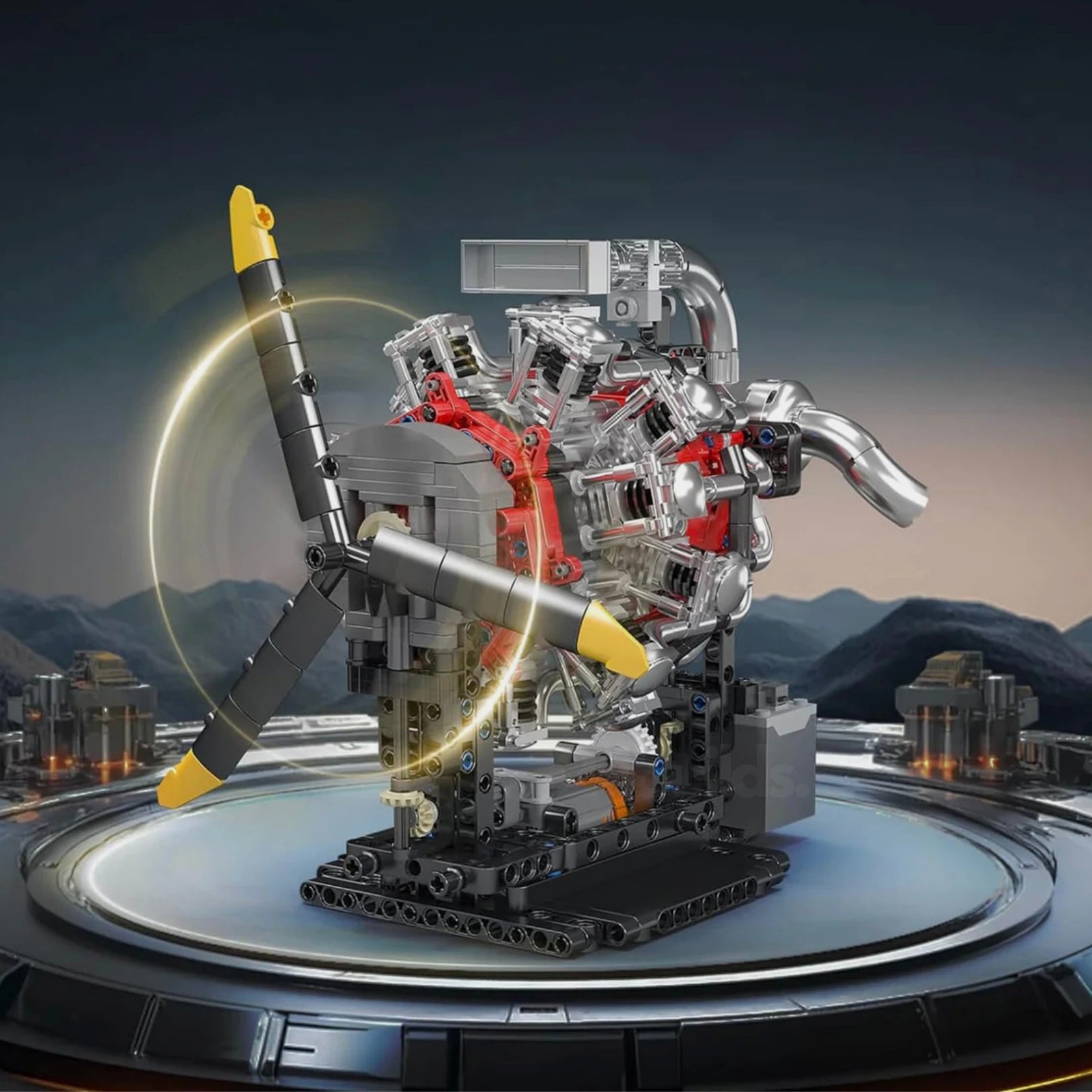 Motorised Radial Aircraft Engine | 1146pcs - My Store