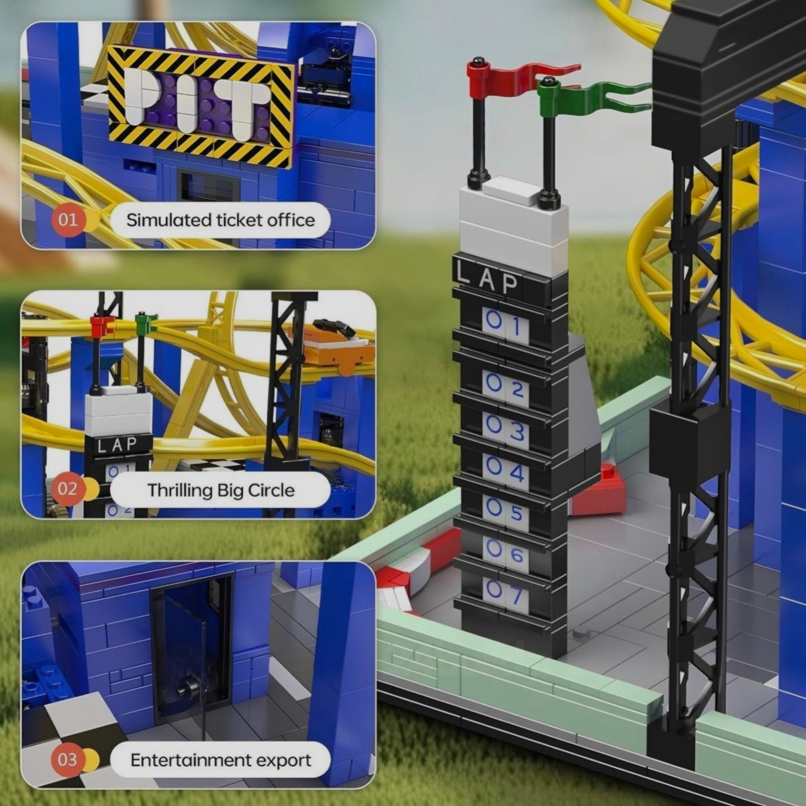 Motorised Roller Coaster | 1708pcs - My Store