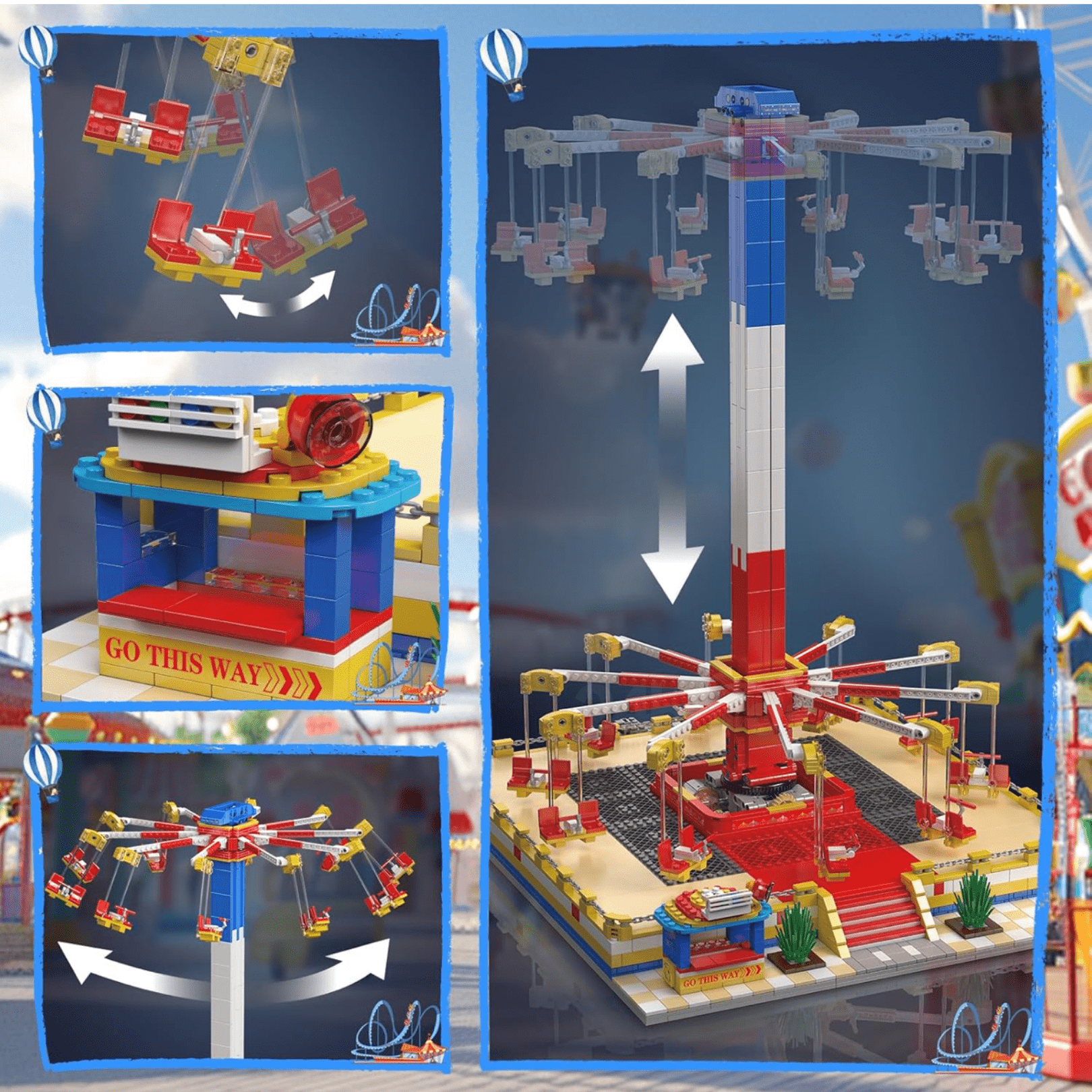 Motorised Swing Carousel | 1580pcs - My Store