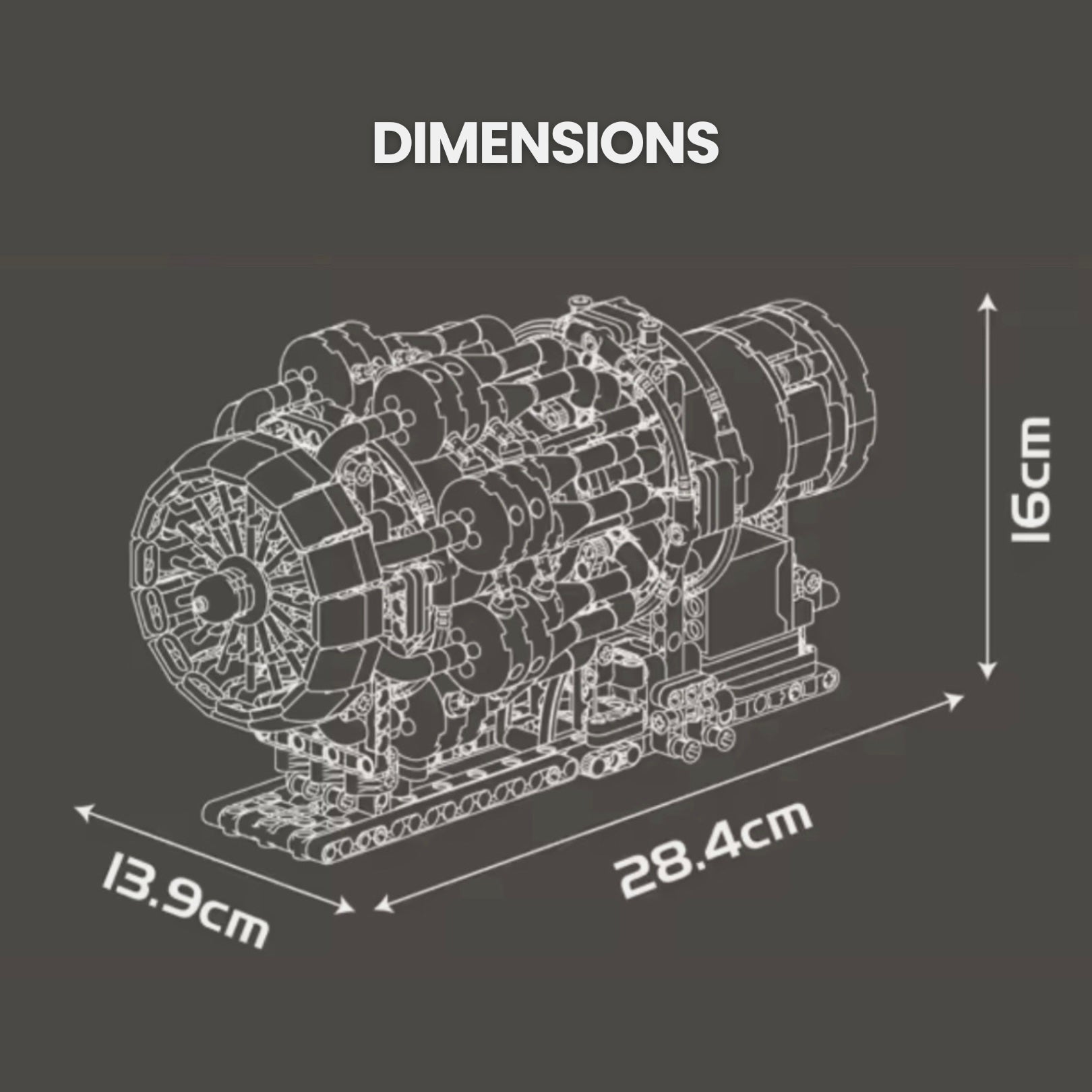Motorised Turbojet Engine | 1214pcs - My Store