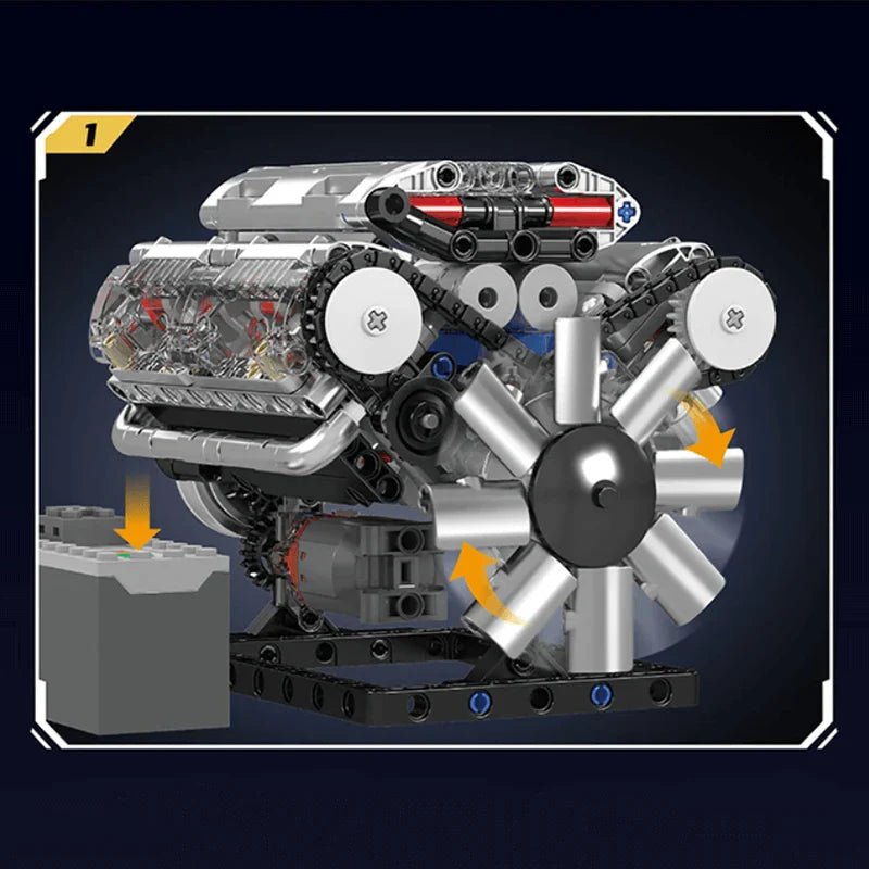 Motorised V8 Engine | 534pcs - My Store