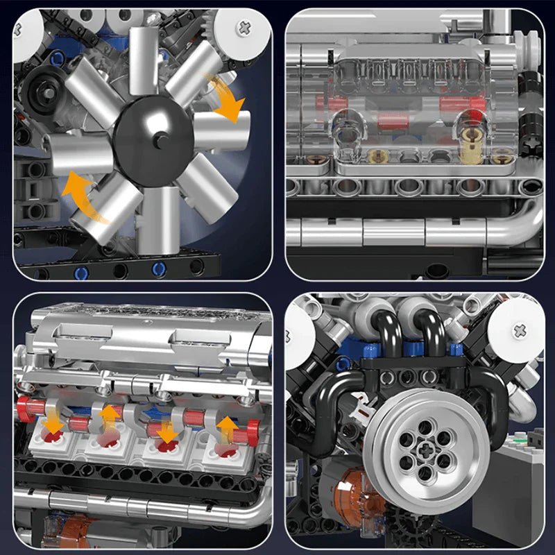 Motorised V8 Engine | 534pcs - My Store
