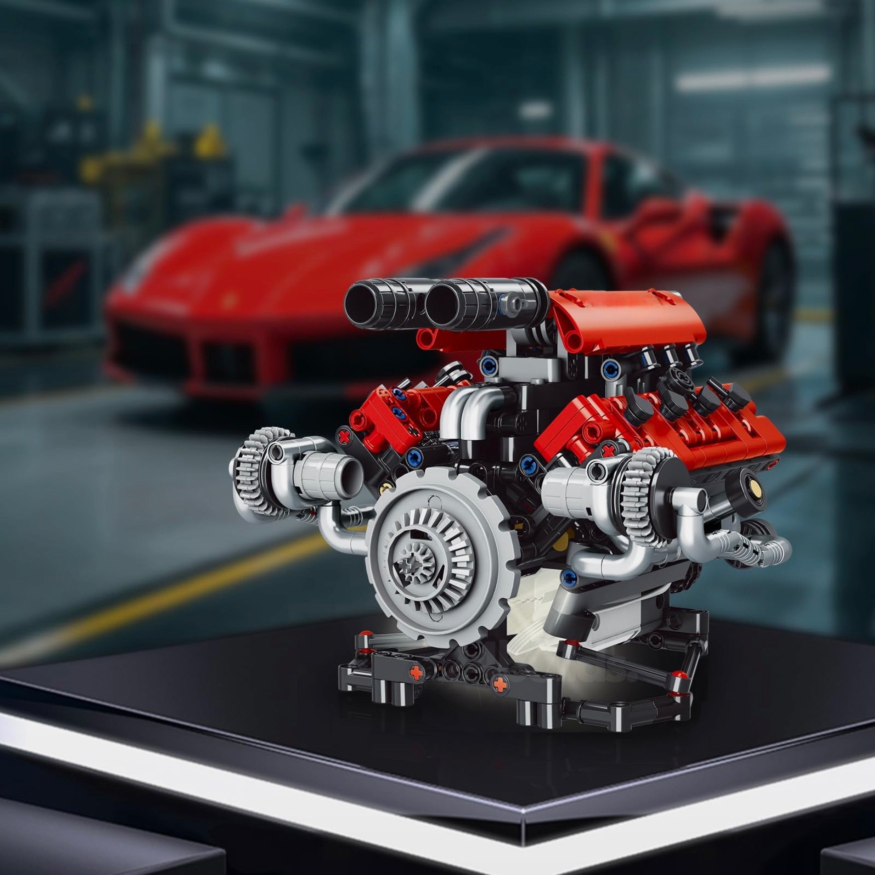 Motorised V8 Engine | 664pcs - My Store