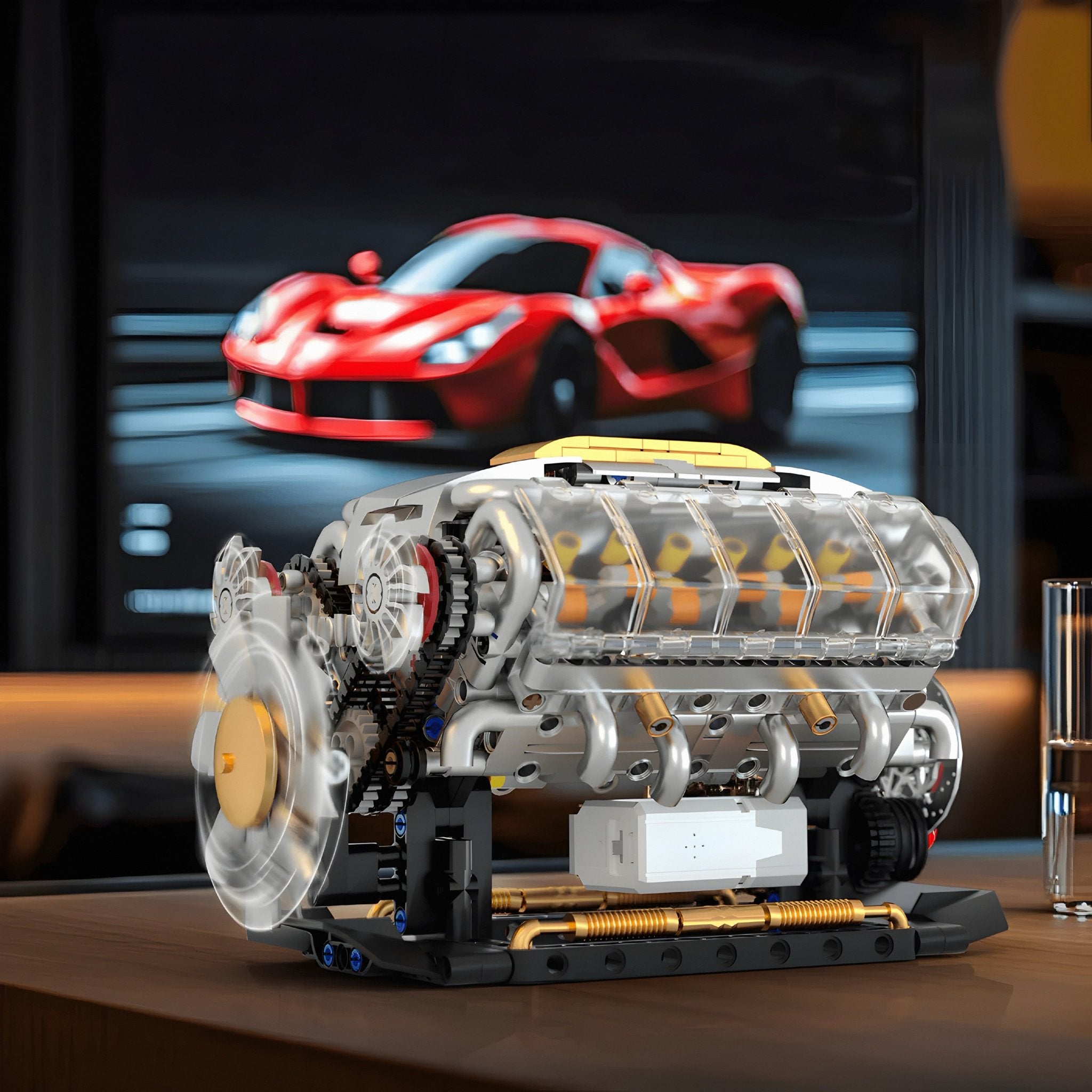 Motorised V8 Engine | 692pcs - My Store