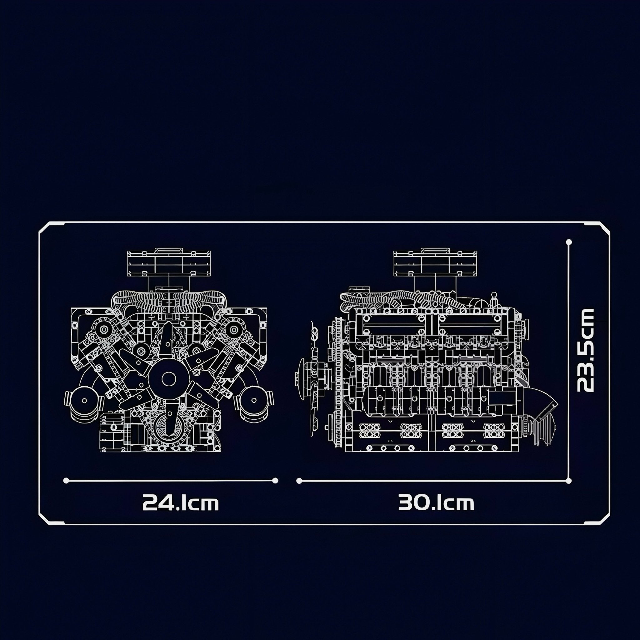 Motorised V8 Tank Engine | 2250pcs - My Store