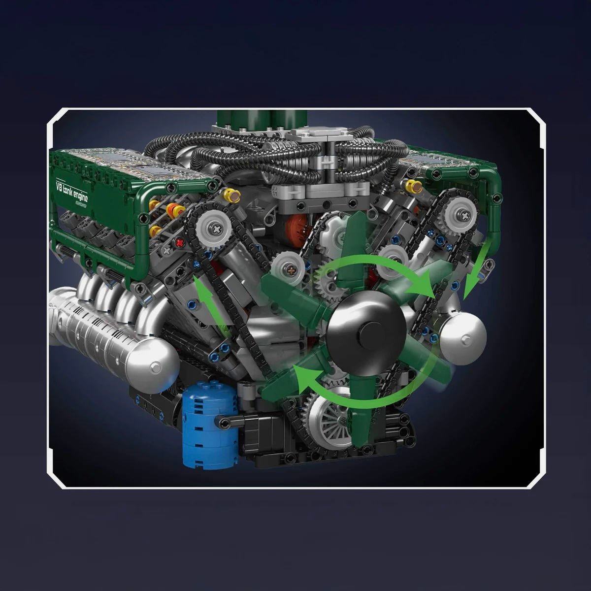 Motorised V8 Tank Engine | 2250pcs - My Store