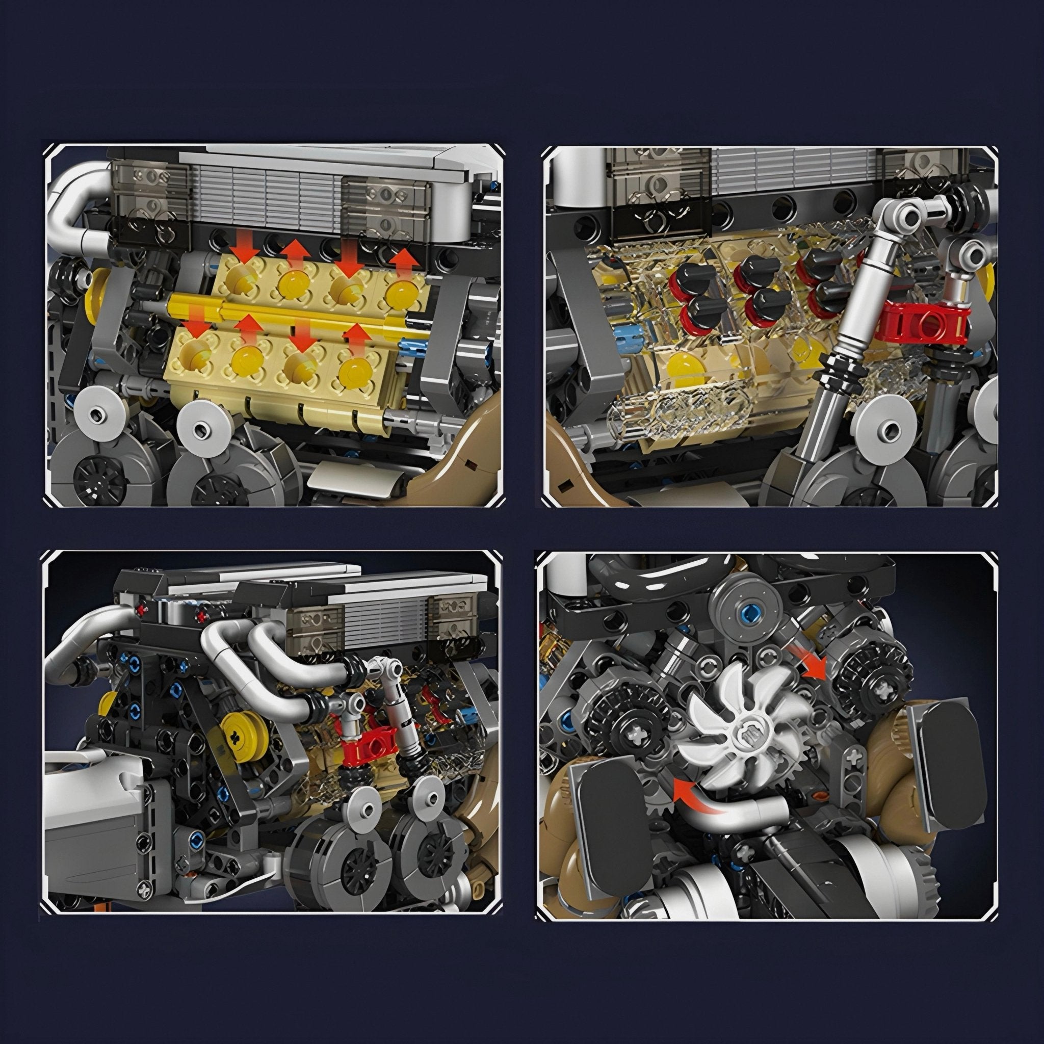 Motorised W16 Engine | 957pcs - My Store