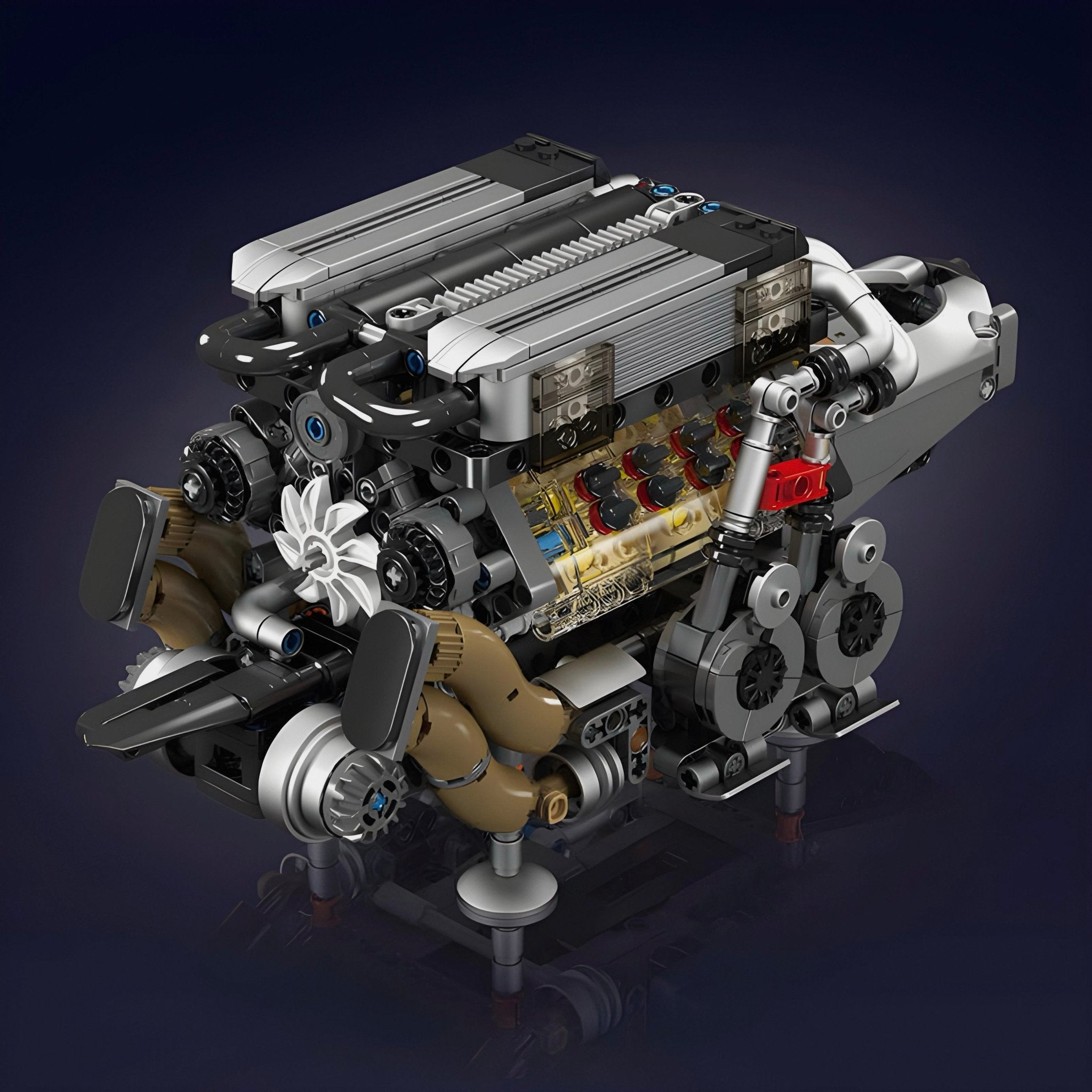 Motorised W16 Engine | 957pcs - My Store