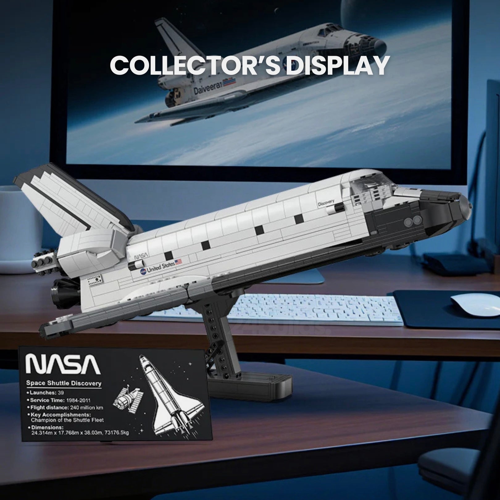 NASA Space Shuttle Discovery | 1826pcs - My Store