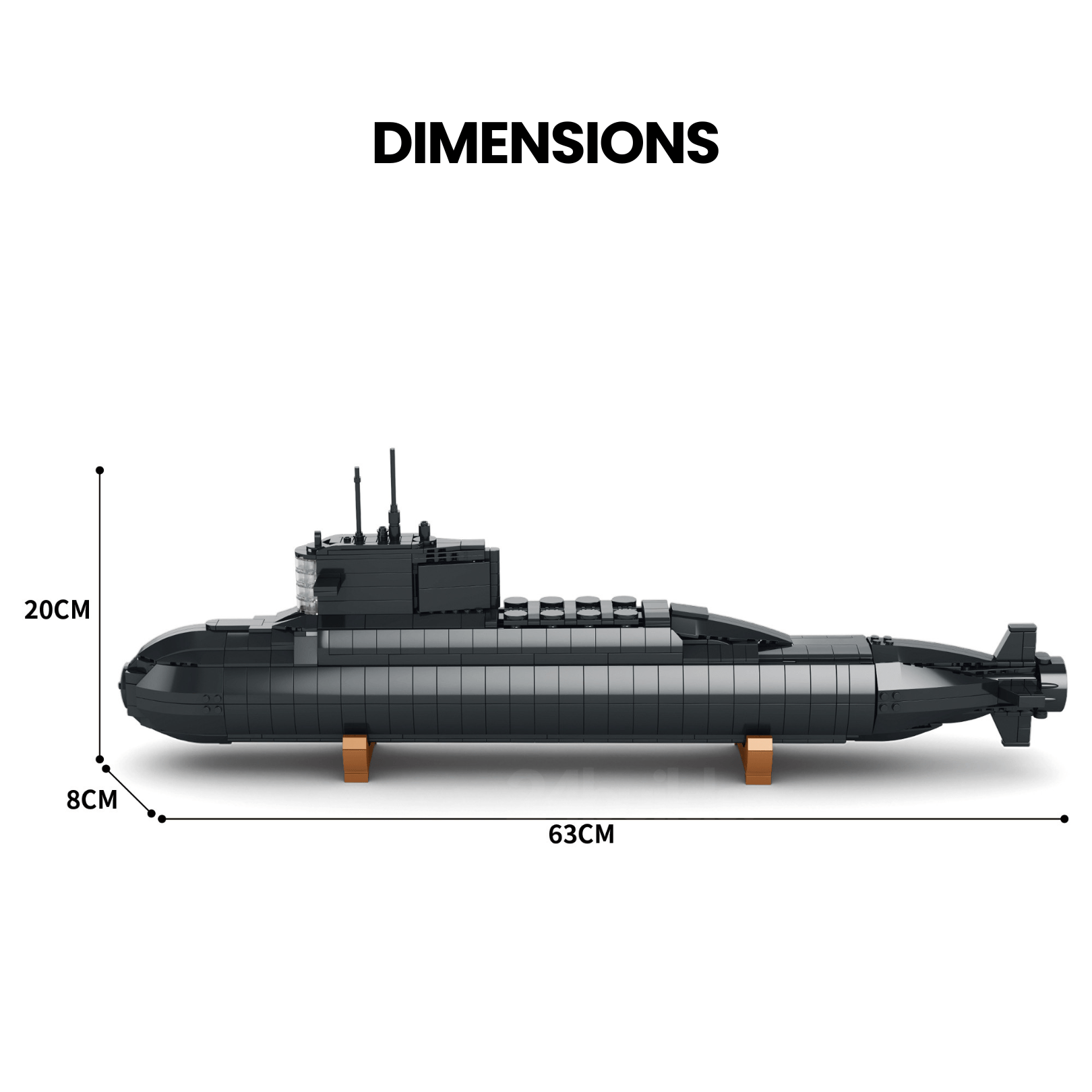 Nuclear Submarine | 1498pcs - My Store
