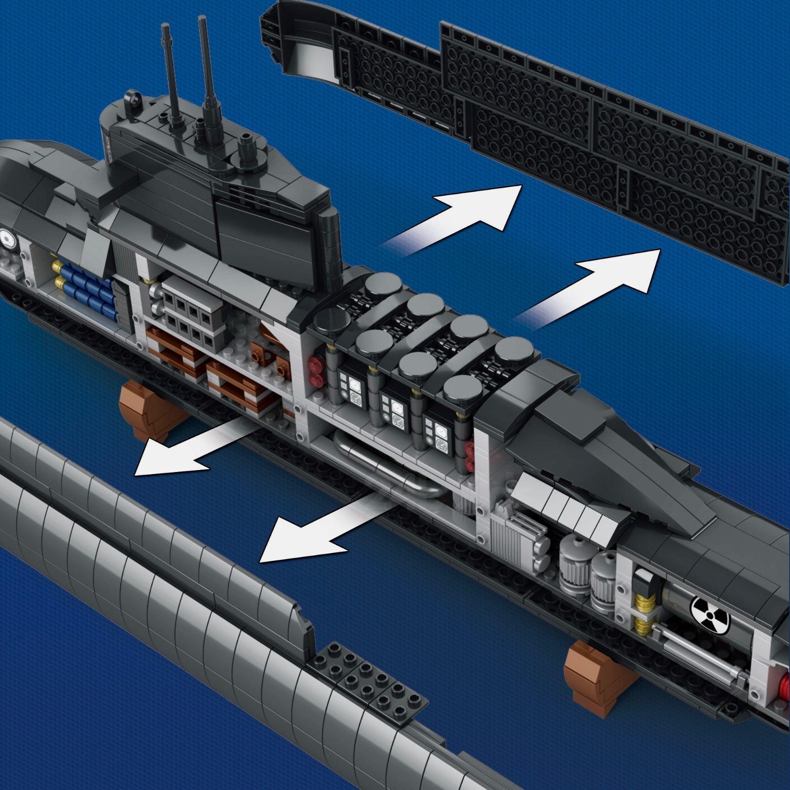 Nuclear Submarine | 1498pcs - My Store