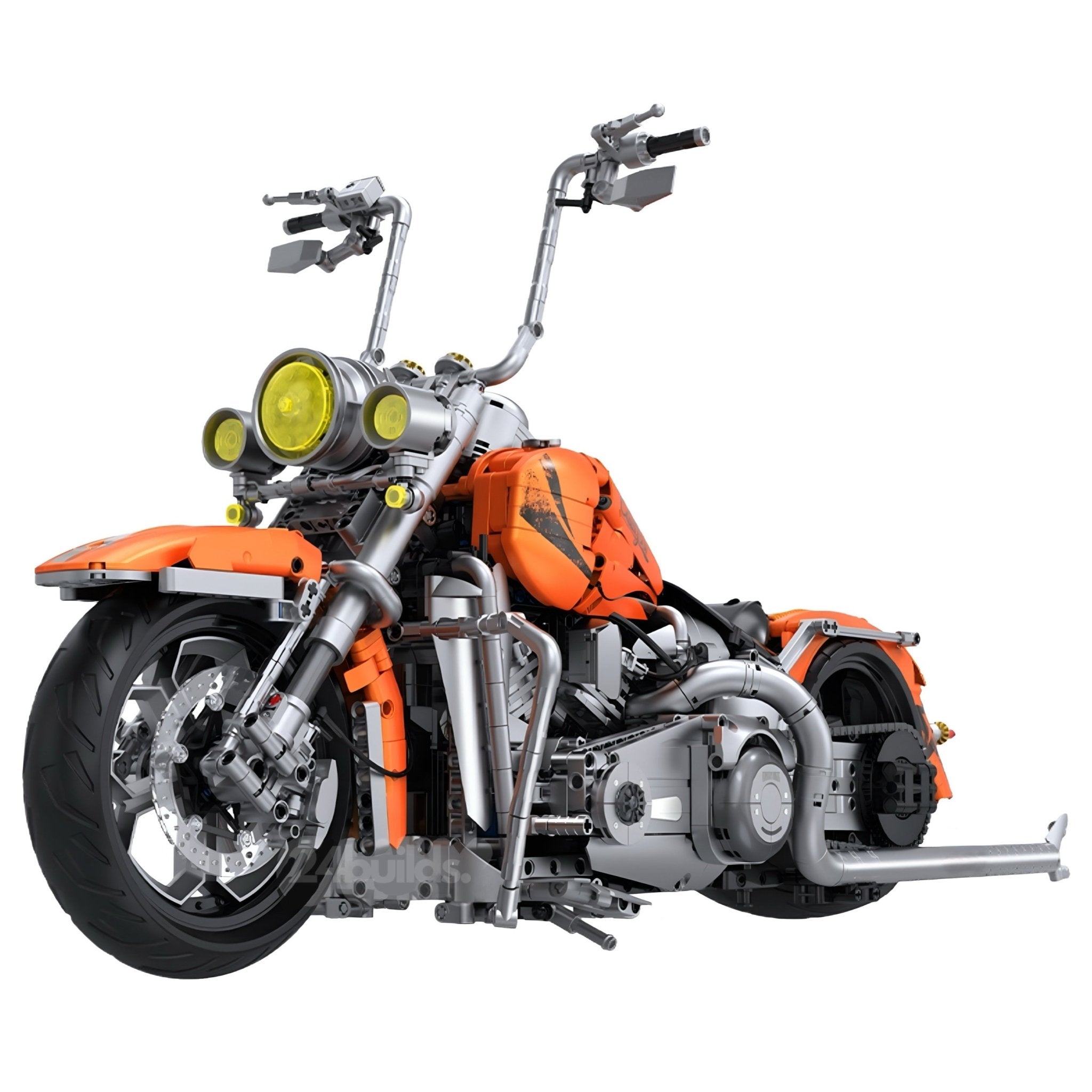 Orange Flame Heavy - Duty Motorbike | 2394pcs - My Store