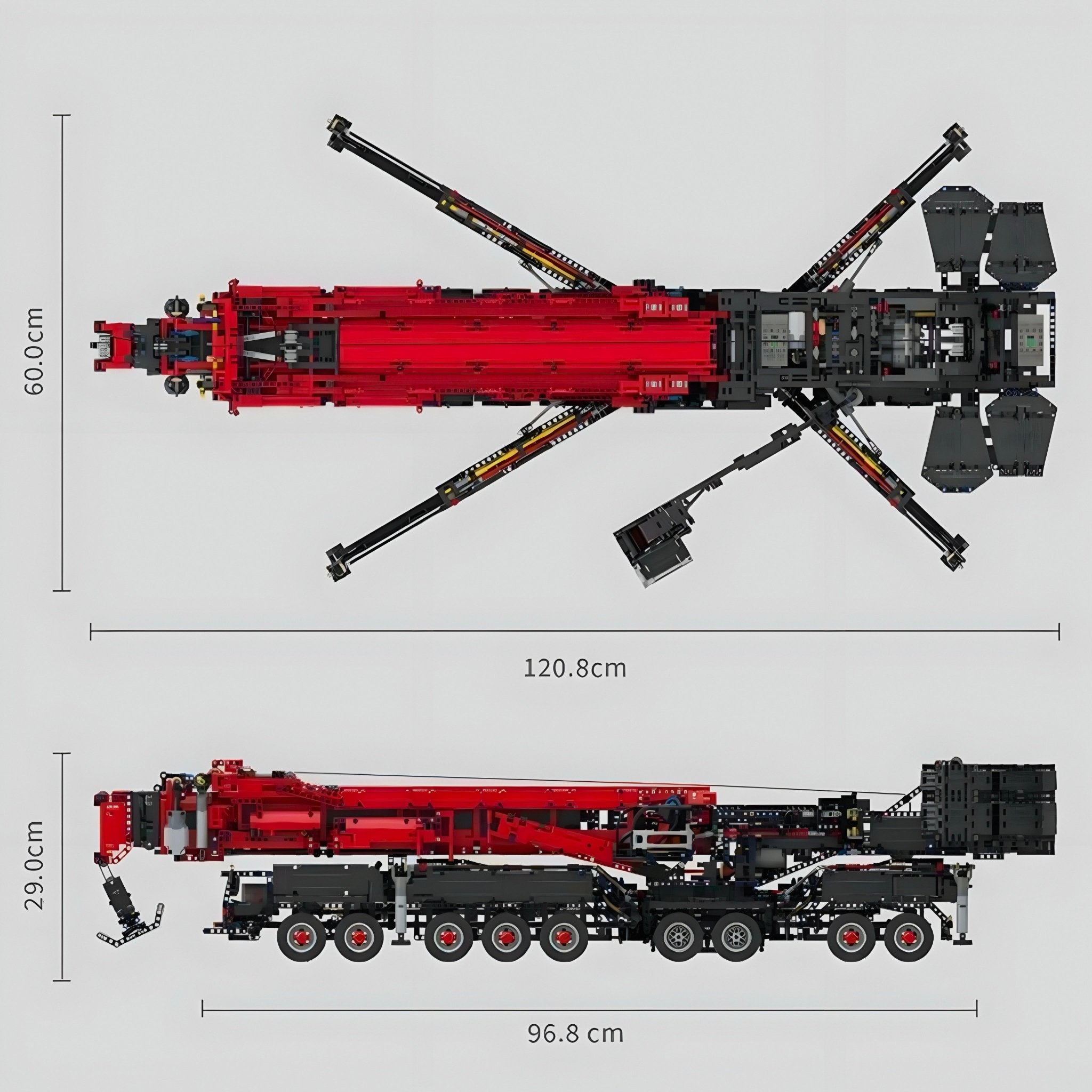 Red Edition Remote Controlled Crane | 9178pcs - My Store