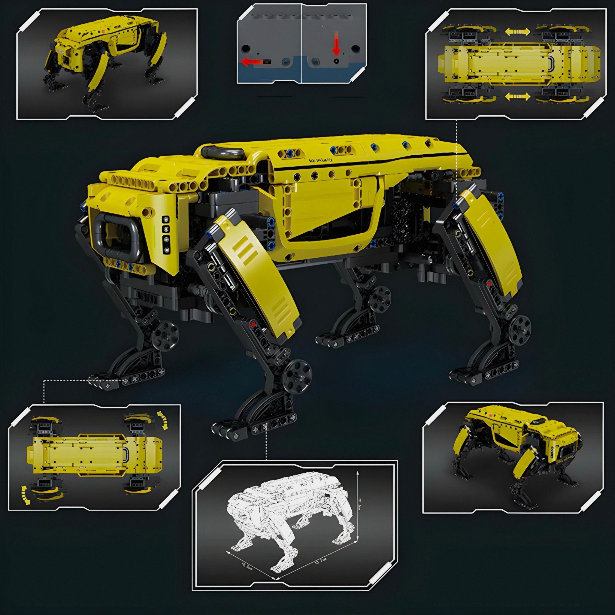 Remote Controlled 24builds® Dynamics Robot Dog | 934pcs - My Store