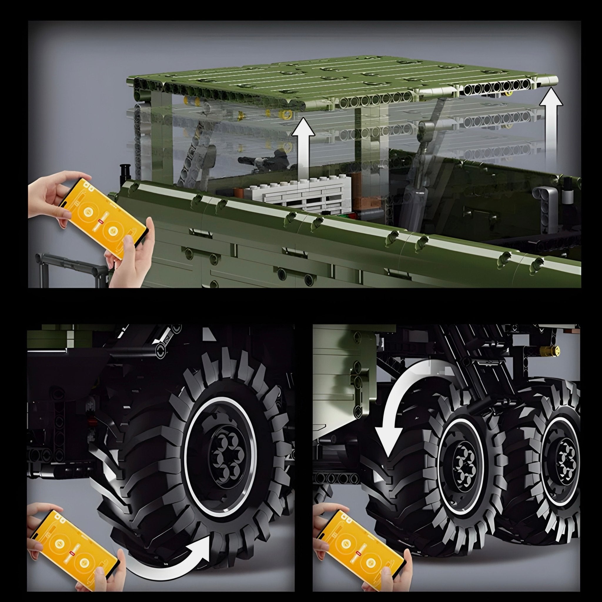 Remote Controlled 6 Wheeled Unimog | 6690pcs - My Store