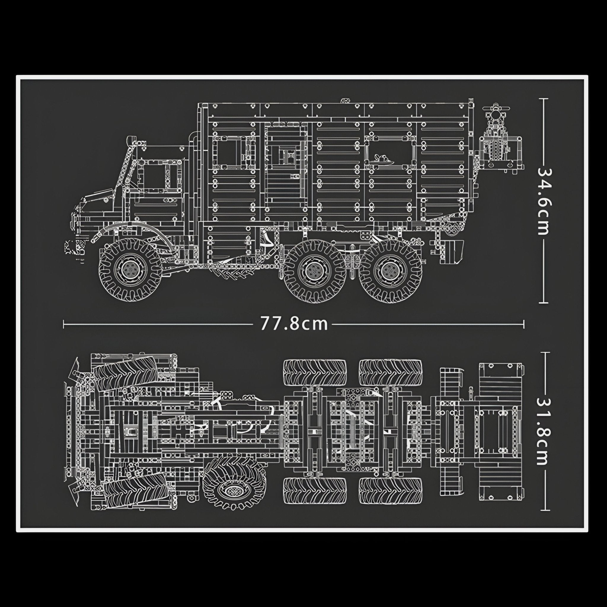 Remote Controlled 6 Wheeled Unimog | 6690pcs - My Store