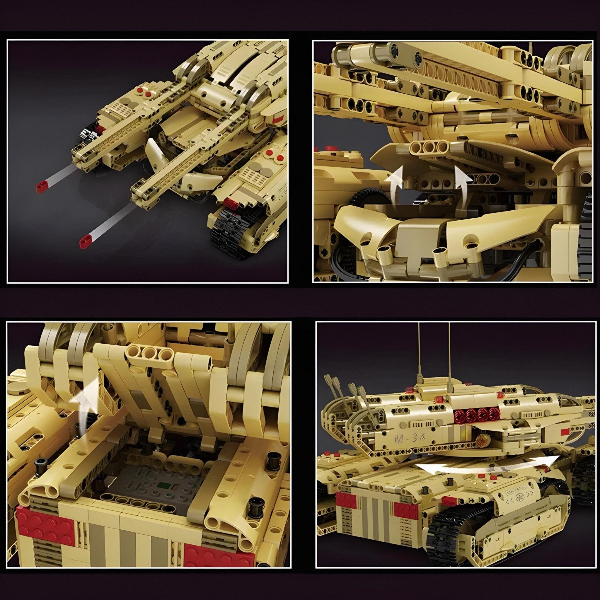 Remote Controlled Army 4 Track Tank | 3294pcs - My Store