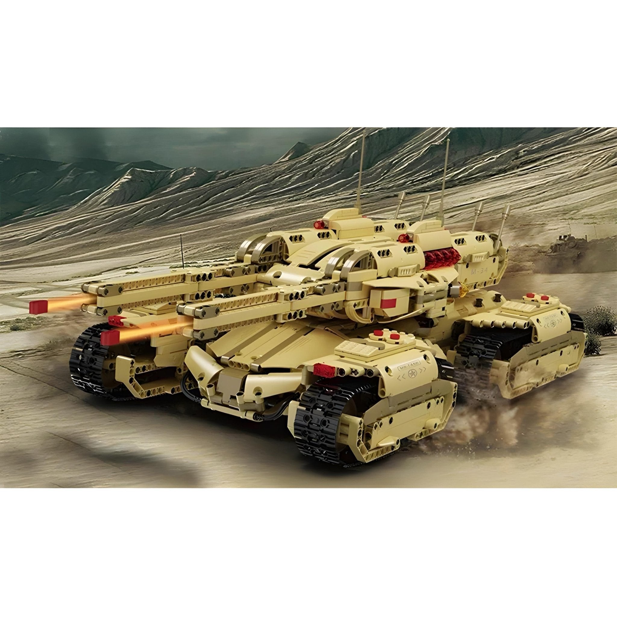 Remote Controlled Army 4 Track Tank | 3294pcs - My Store