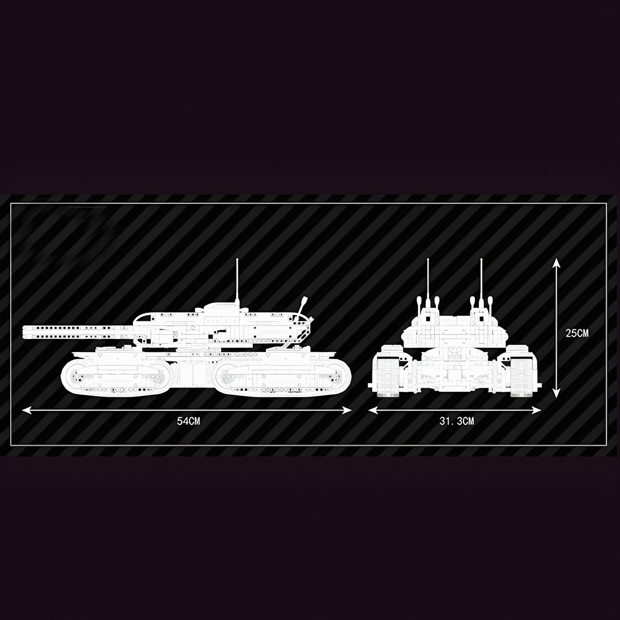 Remote Controlled Army 4 Track Tank | 3294pcs - My Store