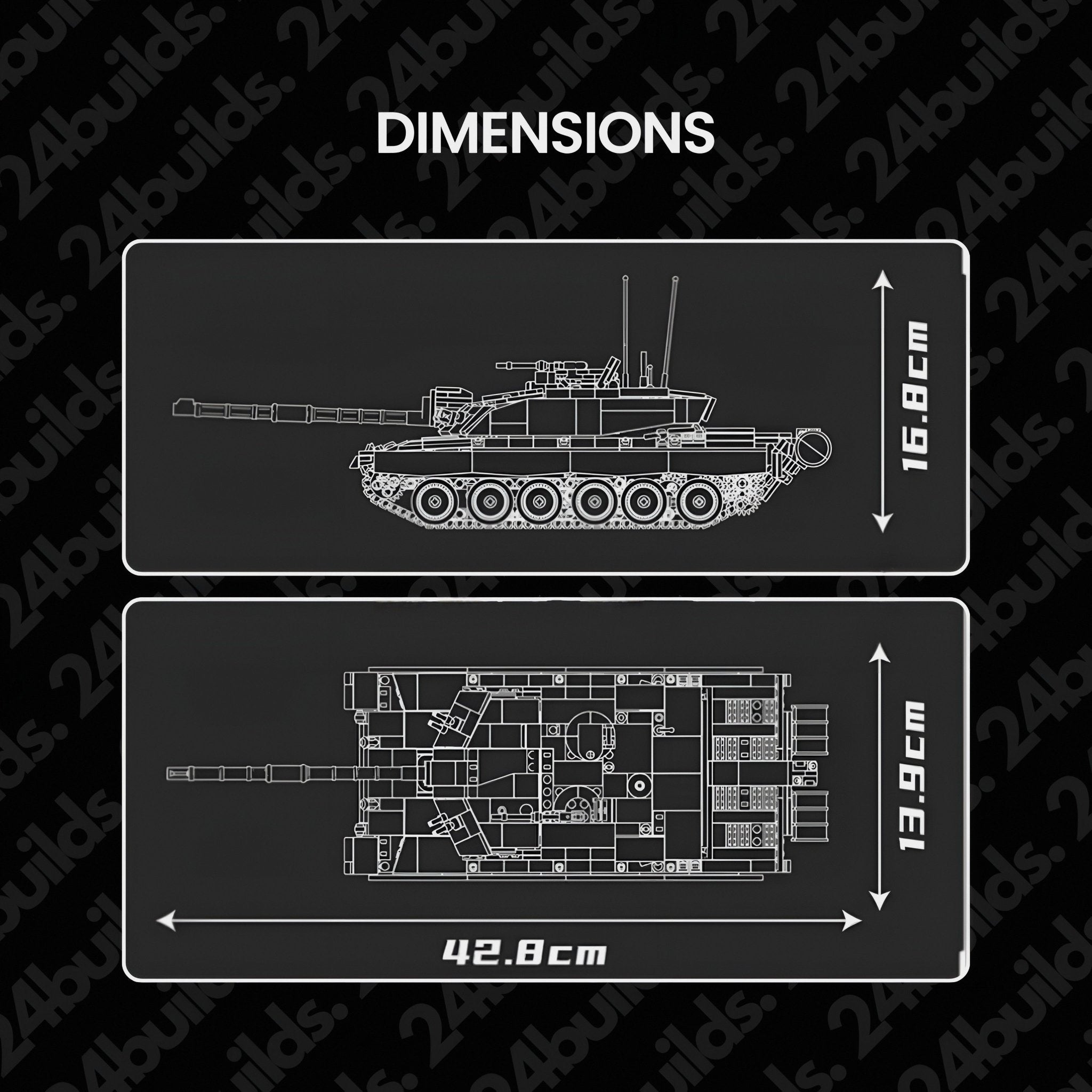 Remote Controlled Challenger 2 Tank | 1128pcs - My Store