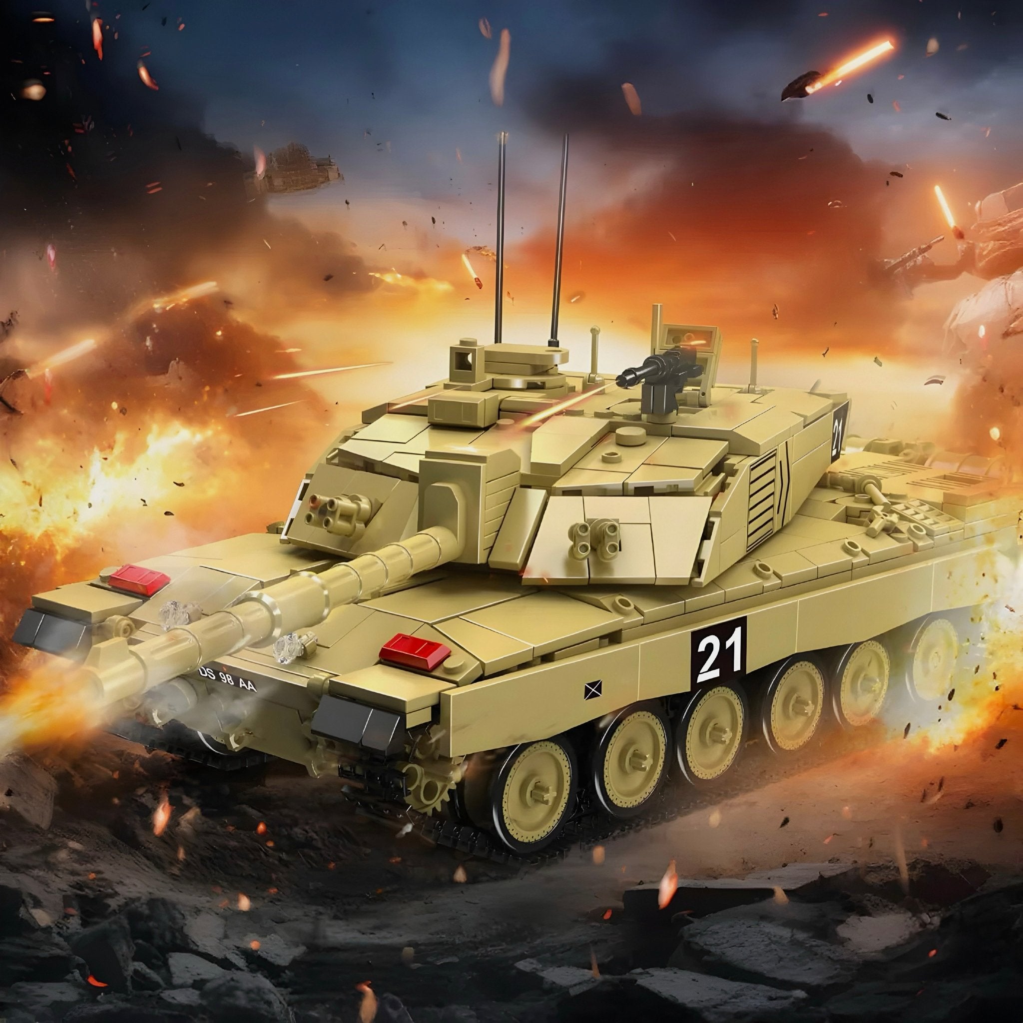 Remote Controlled Challenger 2 Tank | 1128pcs - My Store