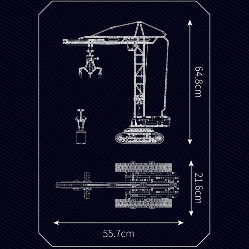 Remote Controlled City Building Crane | 1730pcs - My Store