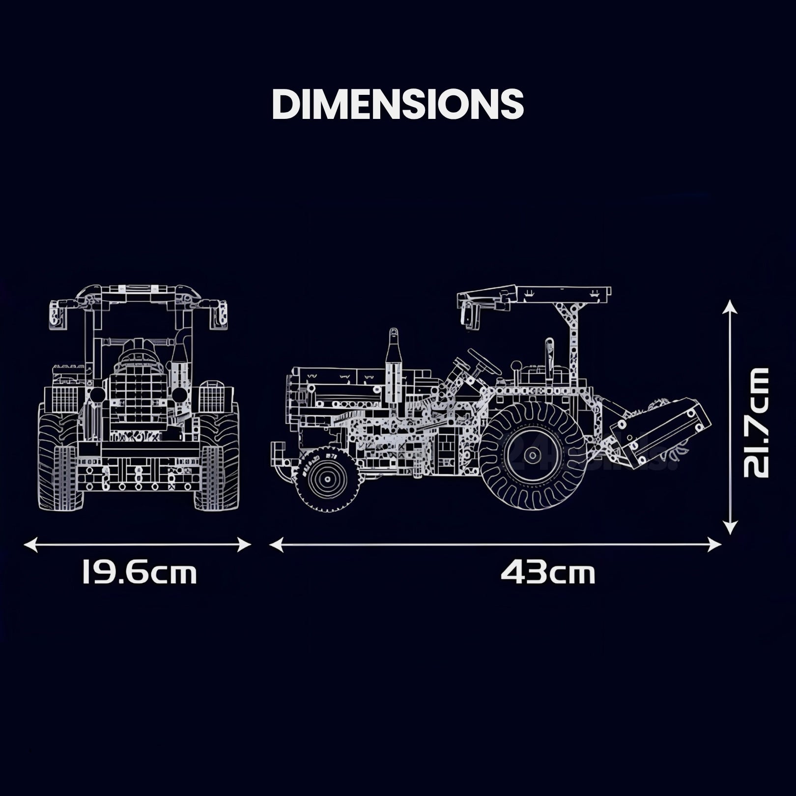 Remote Controlled Classic Tractor | 1856pcs - My Store