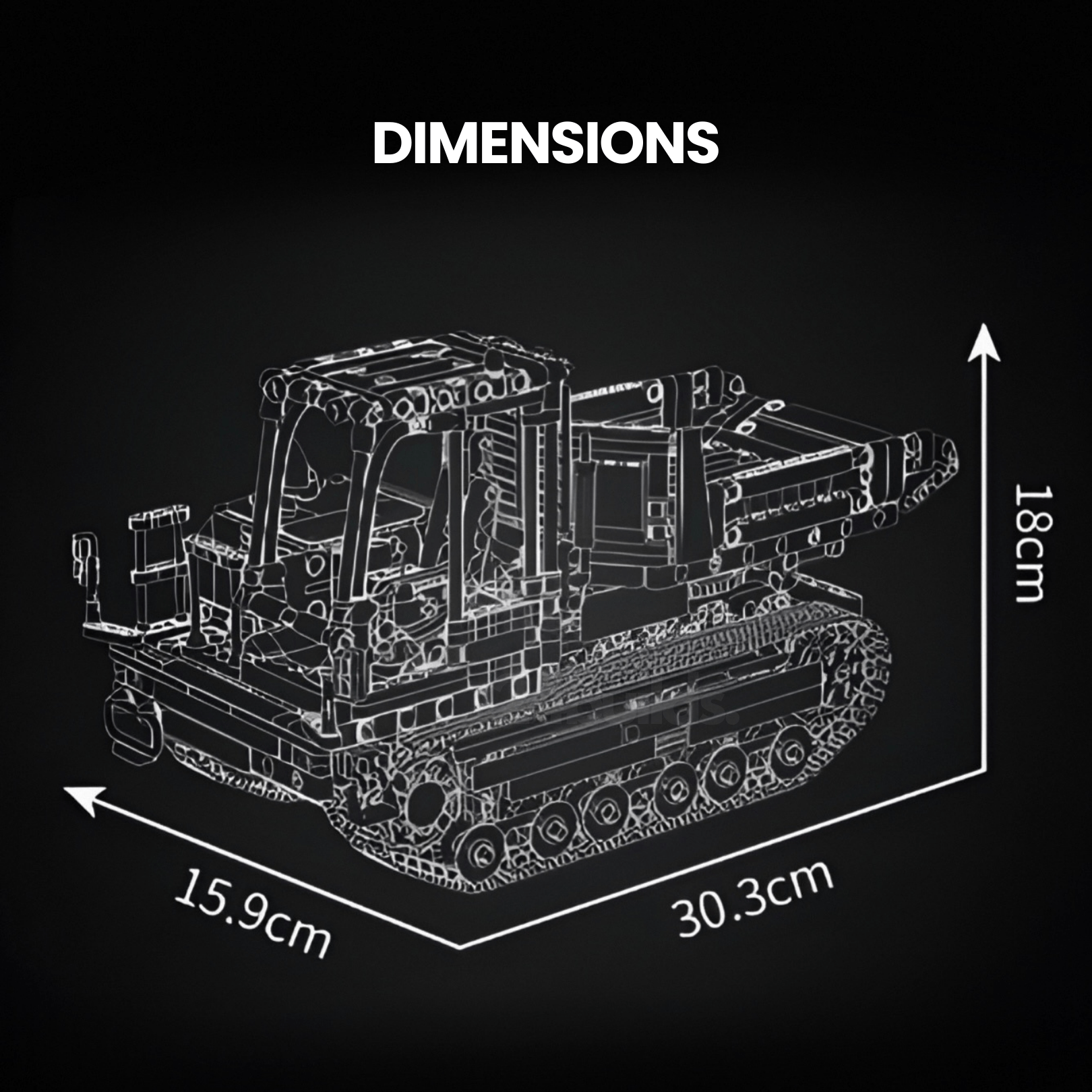 Remote Controlled Crawler Dump Truck | 1106pcs - My Store