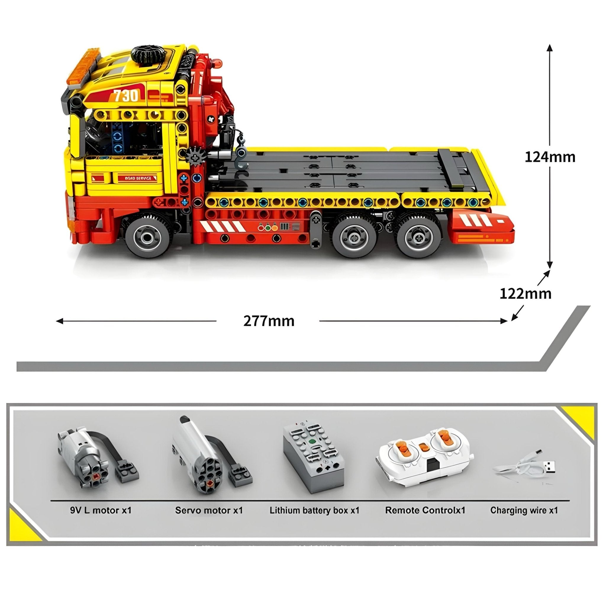 Remote Controlled Flatbed Tow Truck | 784pcs - My Store