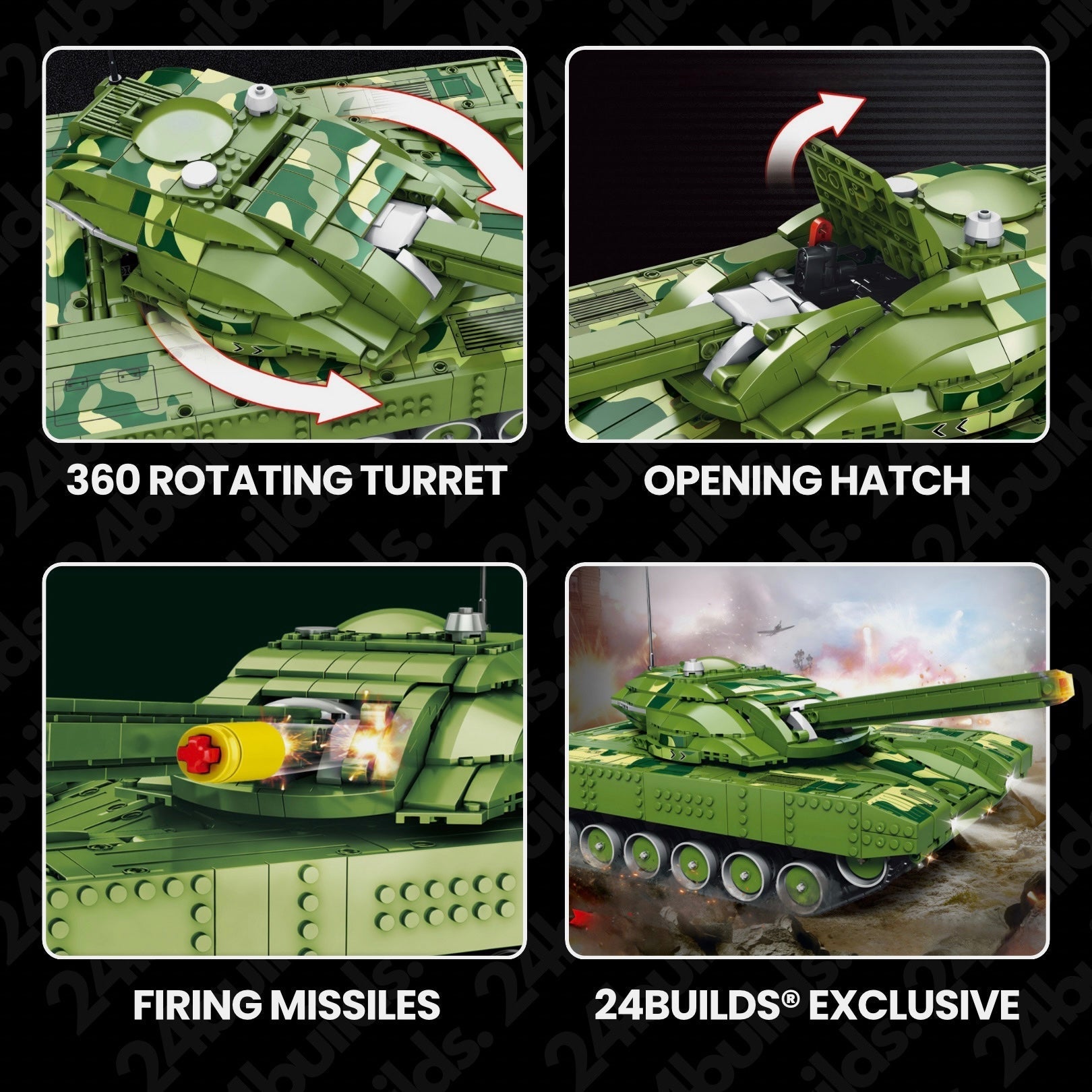 Remote Controlled Goliath VII Tank | 1518pcs - My Store