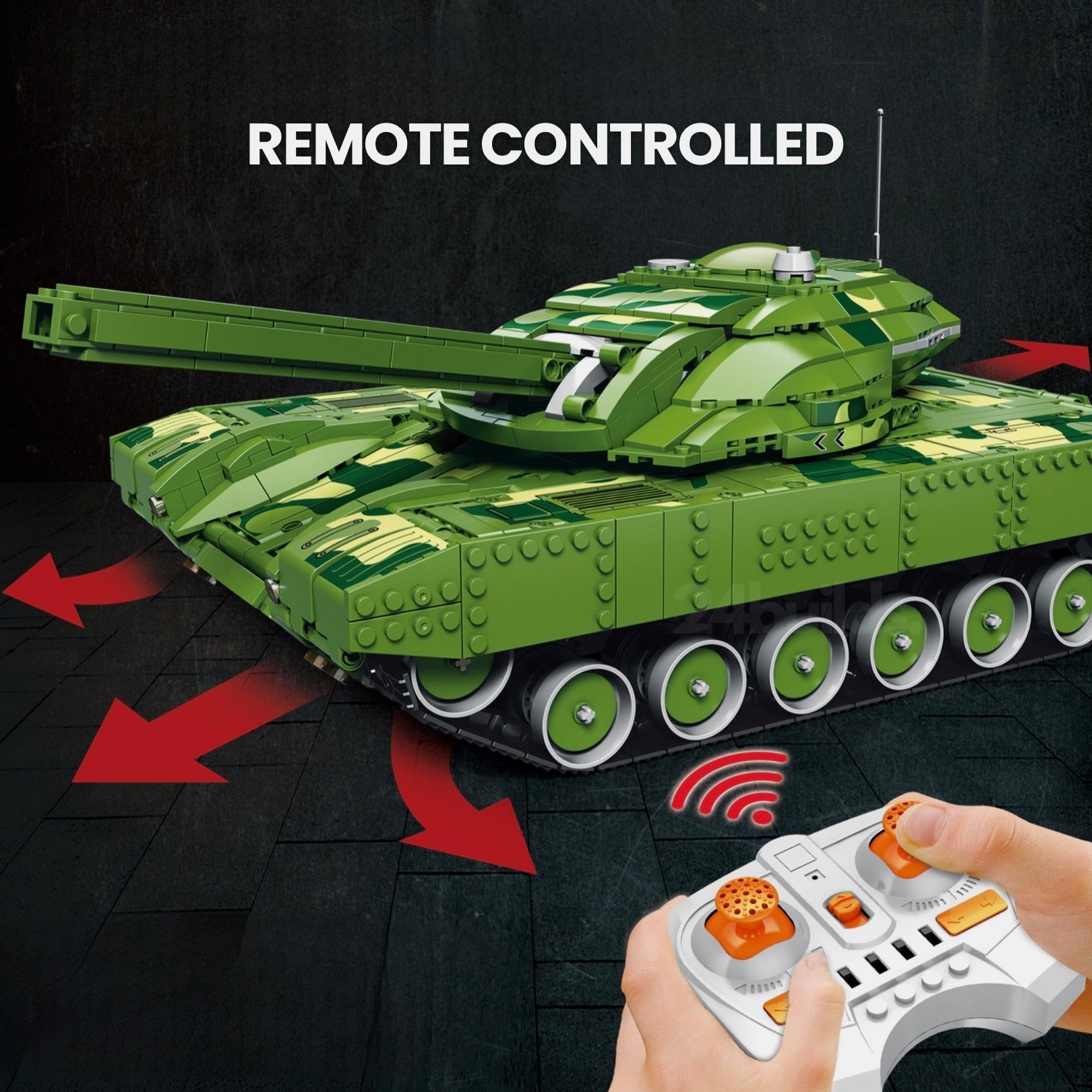 Remote Controlled Goliath VII Tank | 1518pcs - My Store